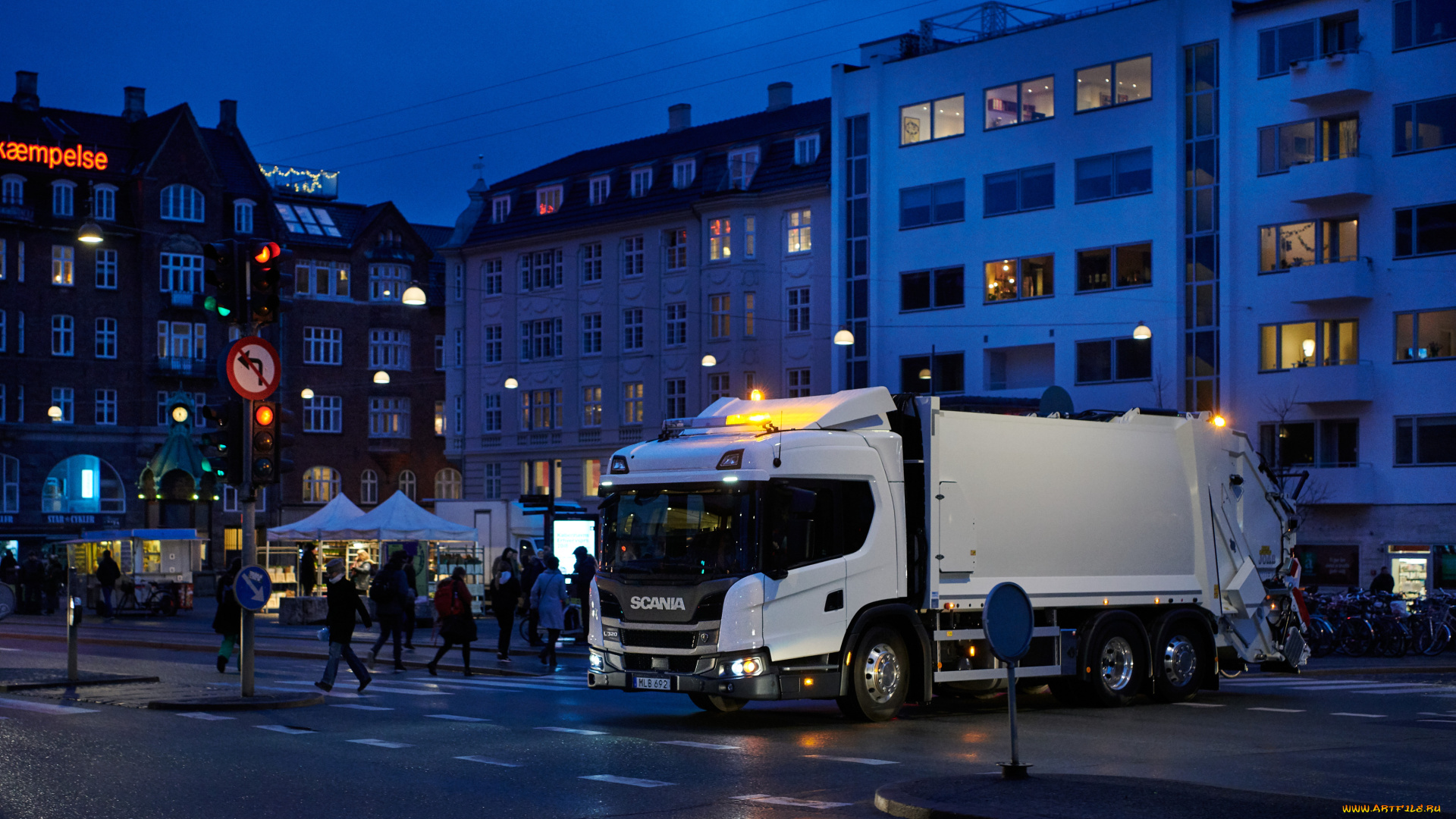 автомобили, мусоровозы, scania