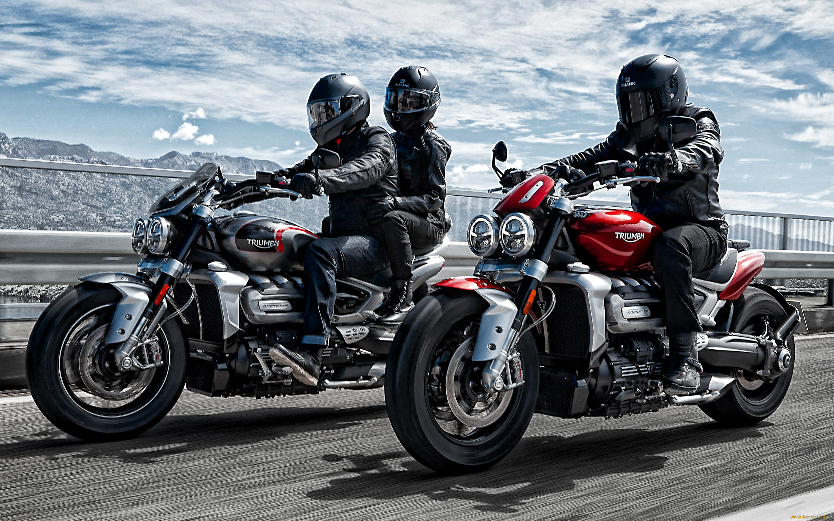 2020, triumph, rocket, 3, мотоциклы, triumph, rocket, 3, 2020, новые, красный, черный