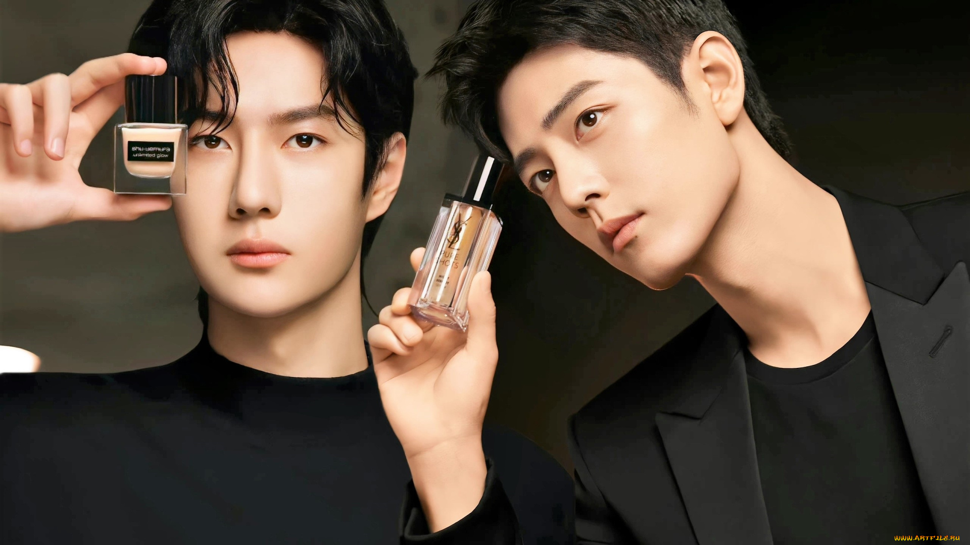 разное, компьютерный, дизайн, ван, ибо, сяо, чжань, флаконы, косметика