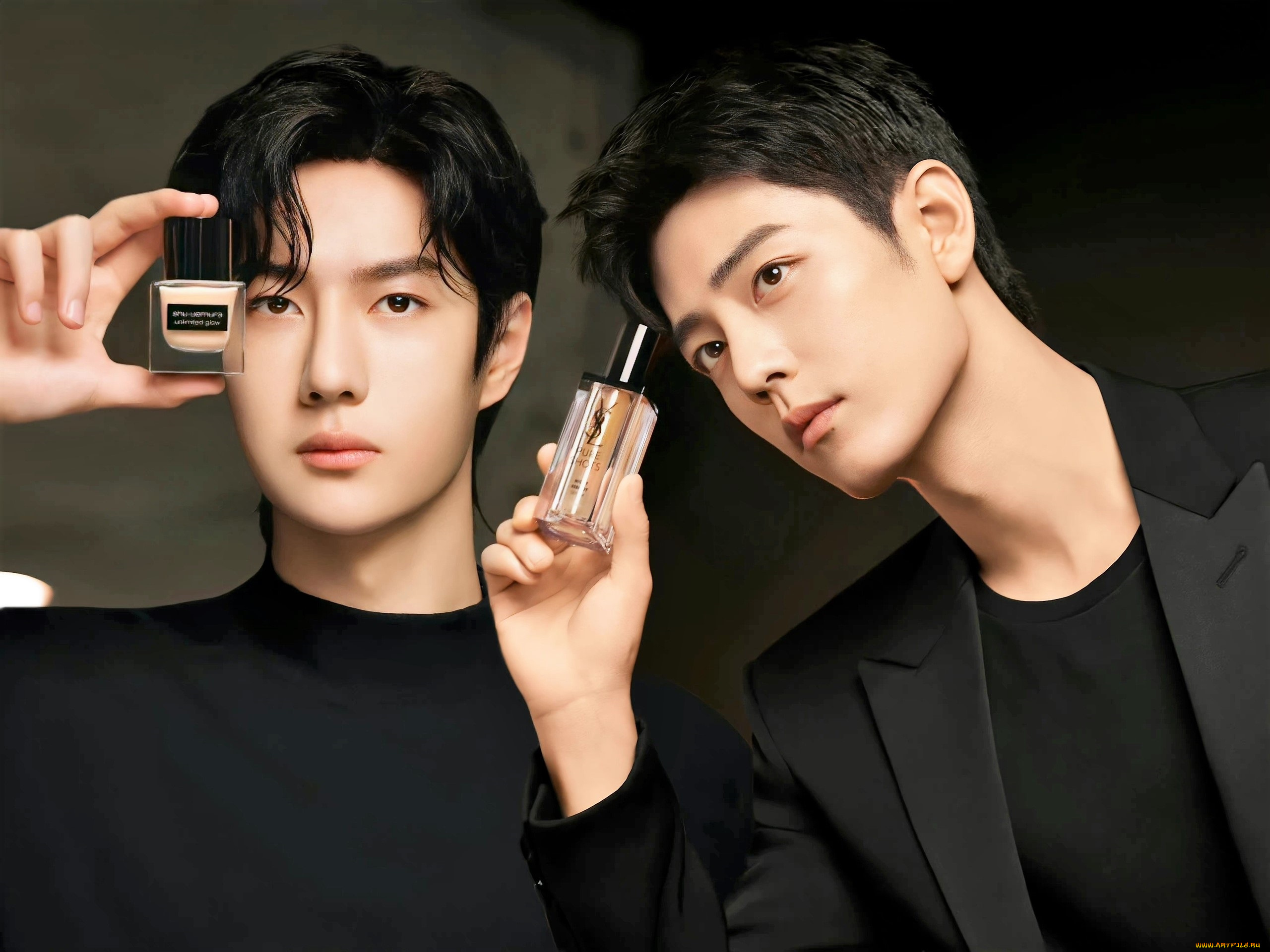 разное, компьютерный, дизайн, ван, ибо, сяо, чжань, флаконы, косметика