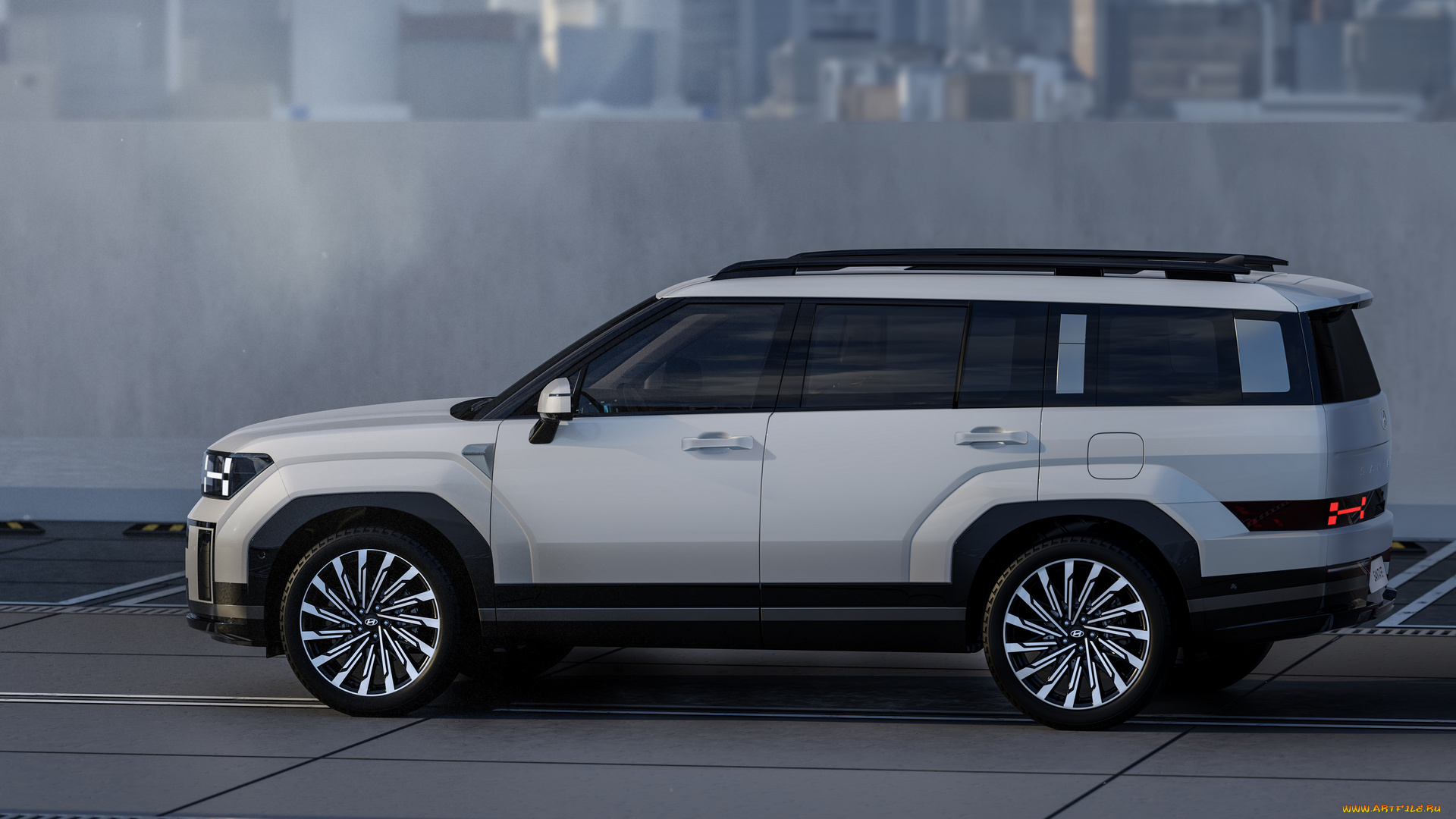 hyundai, santa, fe, 2024, автомобили, hyundai, santa, fe, семейный, кроссовер, профиль, пятое, поколение