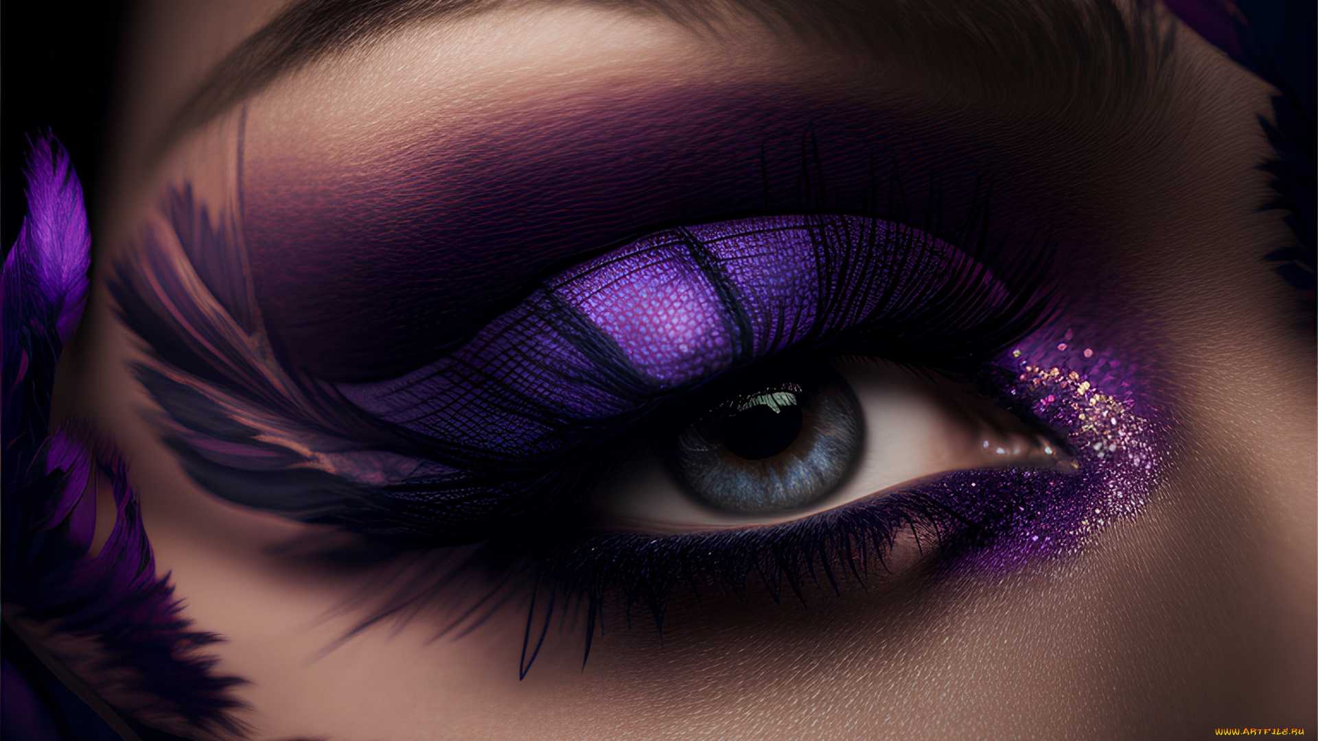 разное, глаза, макияж