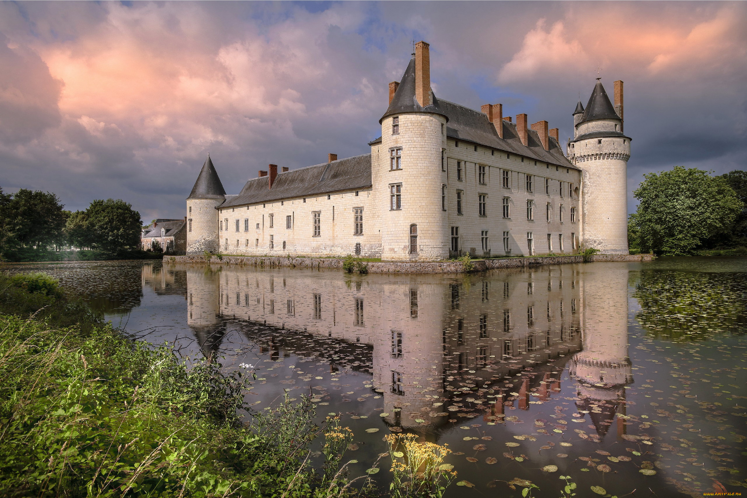 chateau, du, plessis-bourre, france, города, замки, франции, chateau, du, plessis-bourre