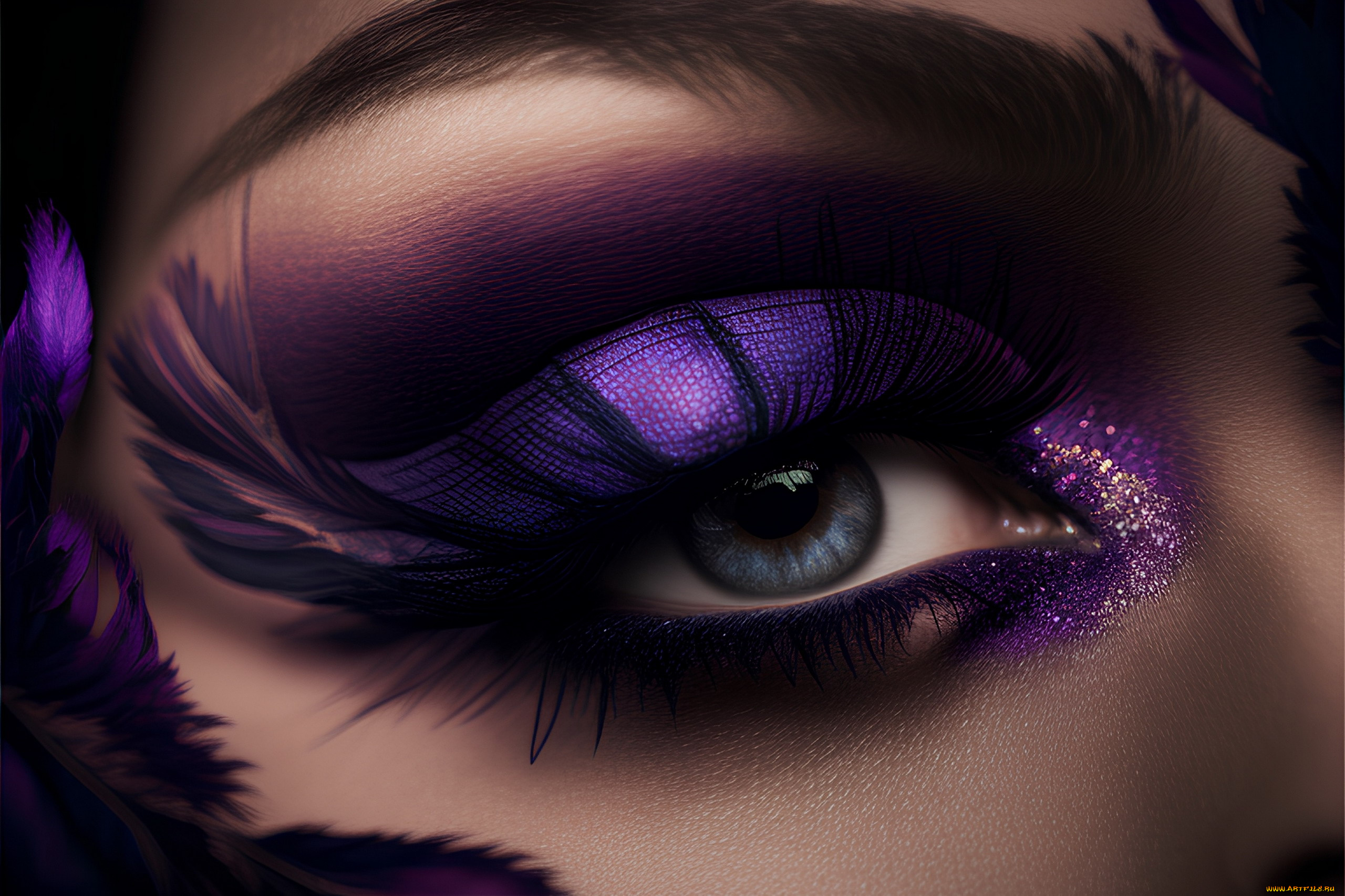 разное, глаза, макияж