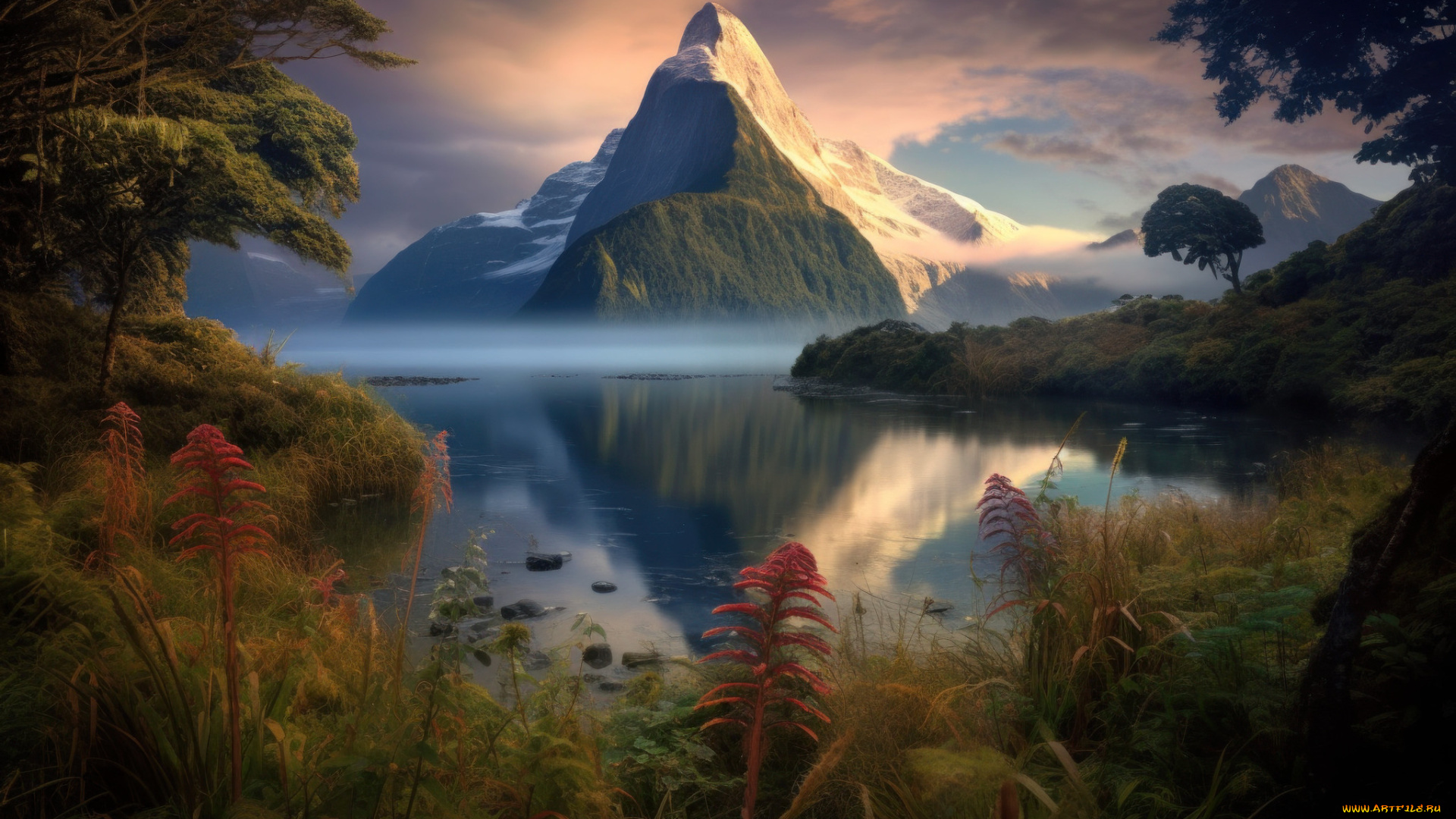 разное, компьютерный, дизайн, пейзаж