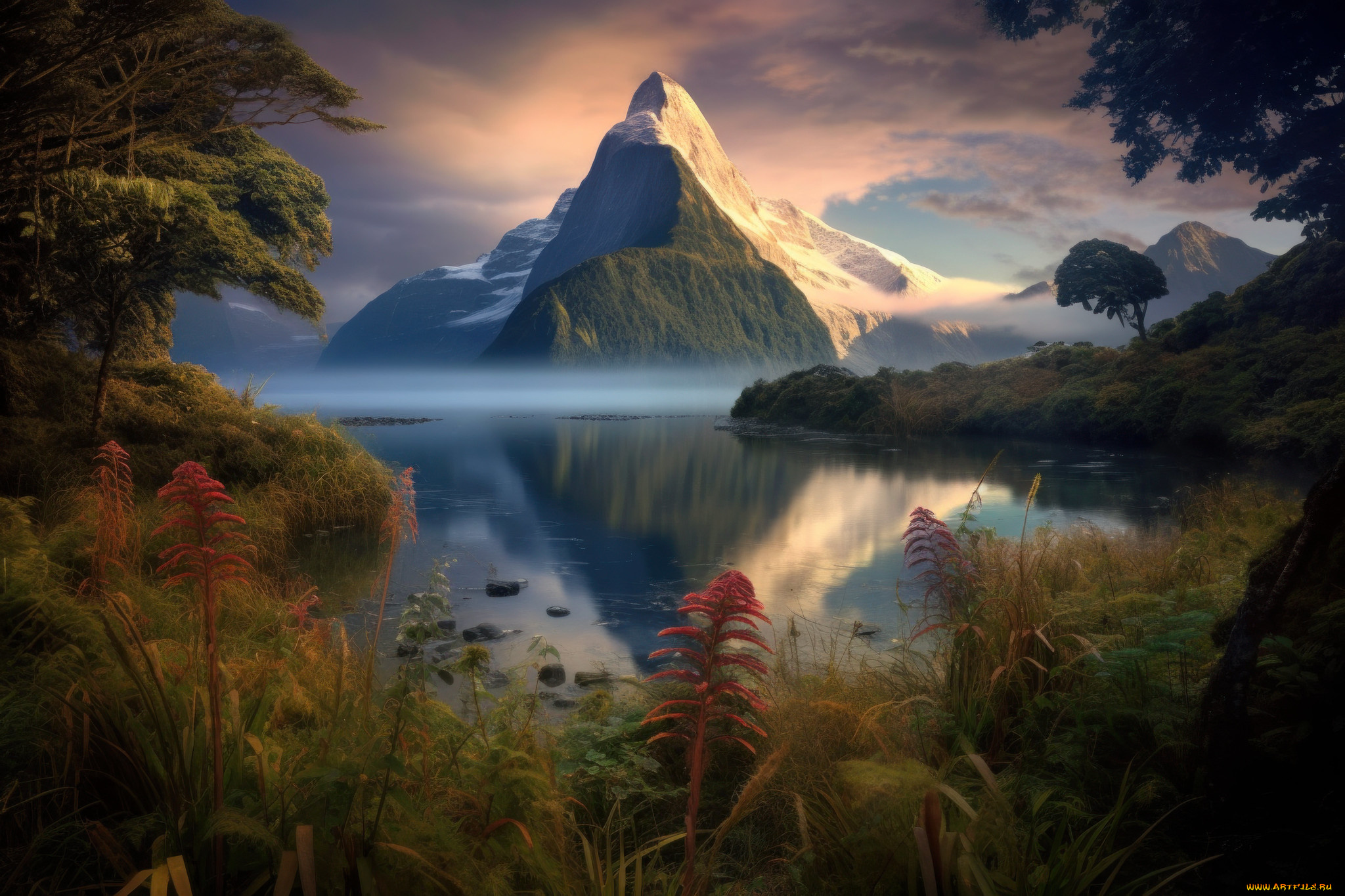 разное, компьютерный, дизайн, пейзаж