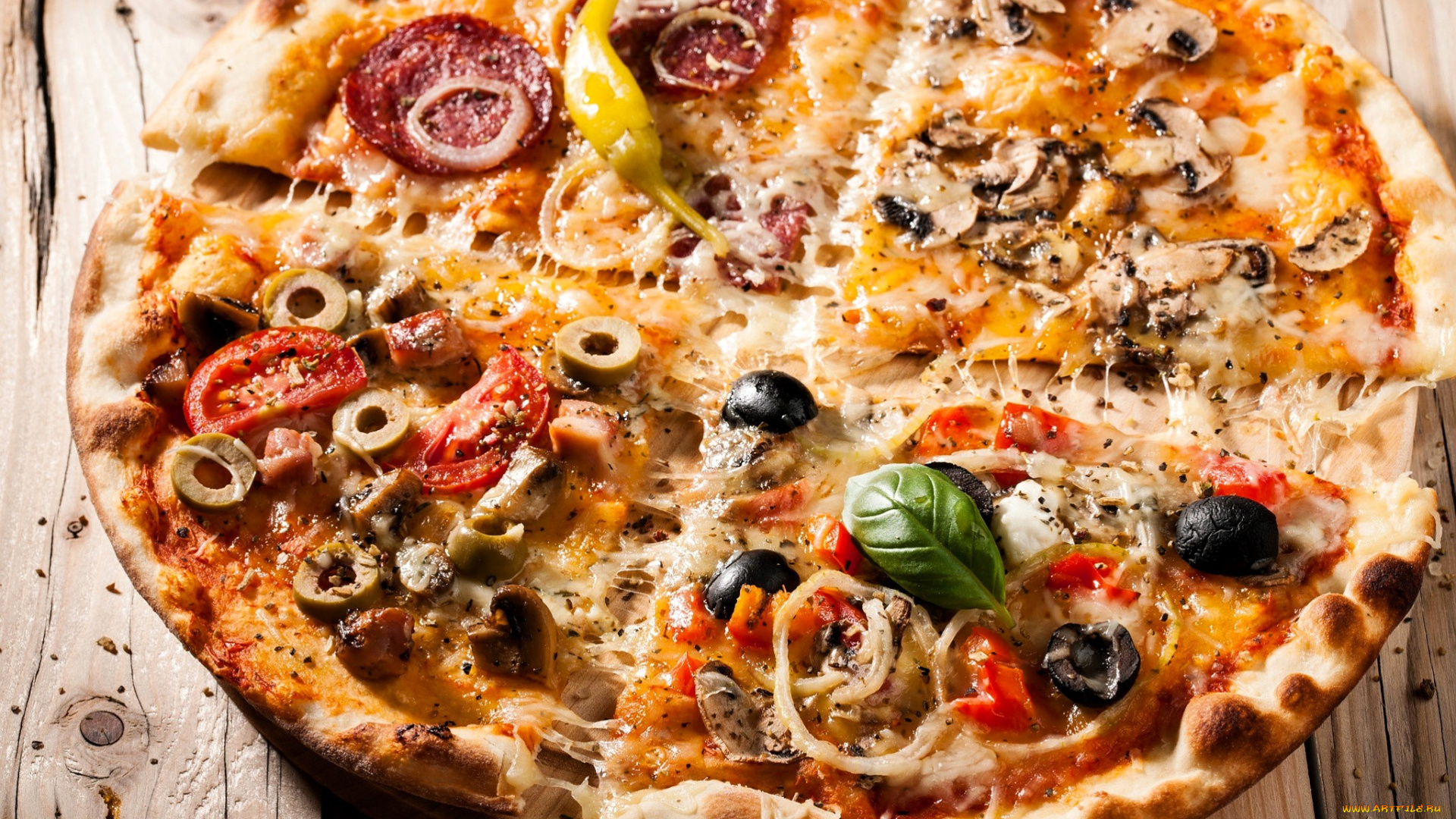 еда, пицца, столешница