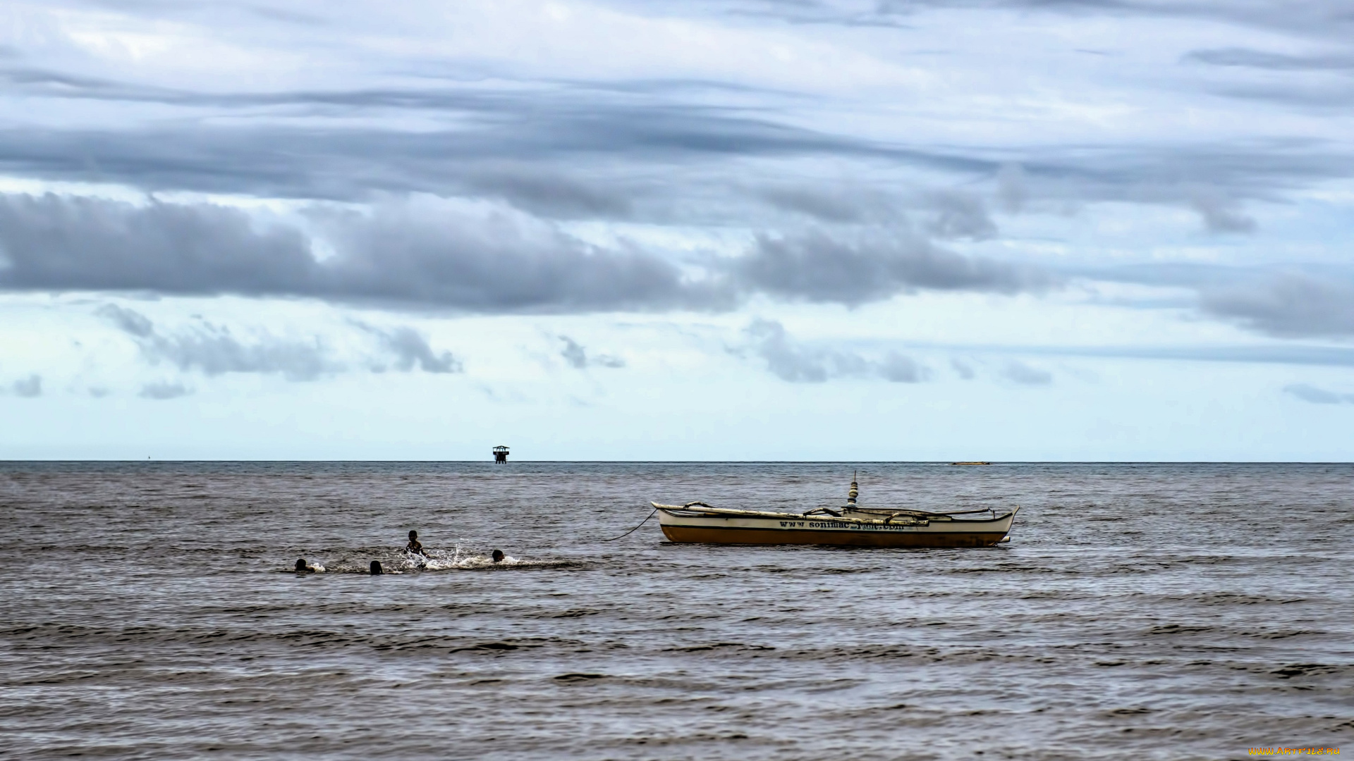 корабли, лодки, , шлюпки, лодка, море, люди, тучи