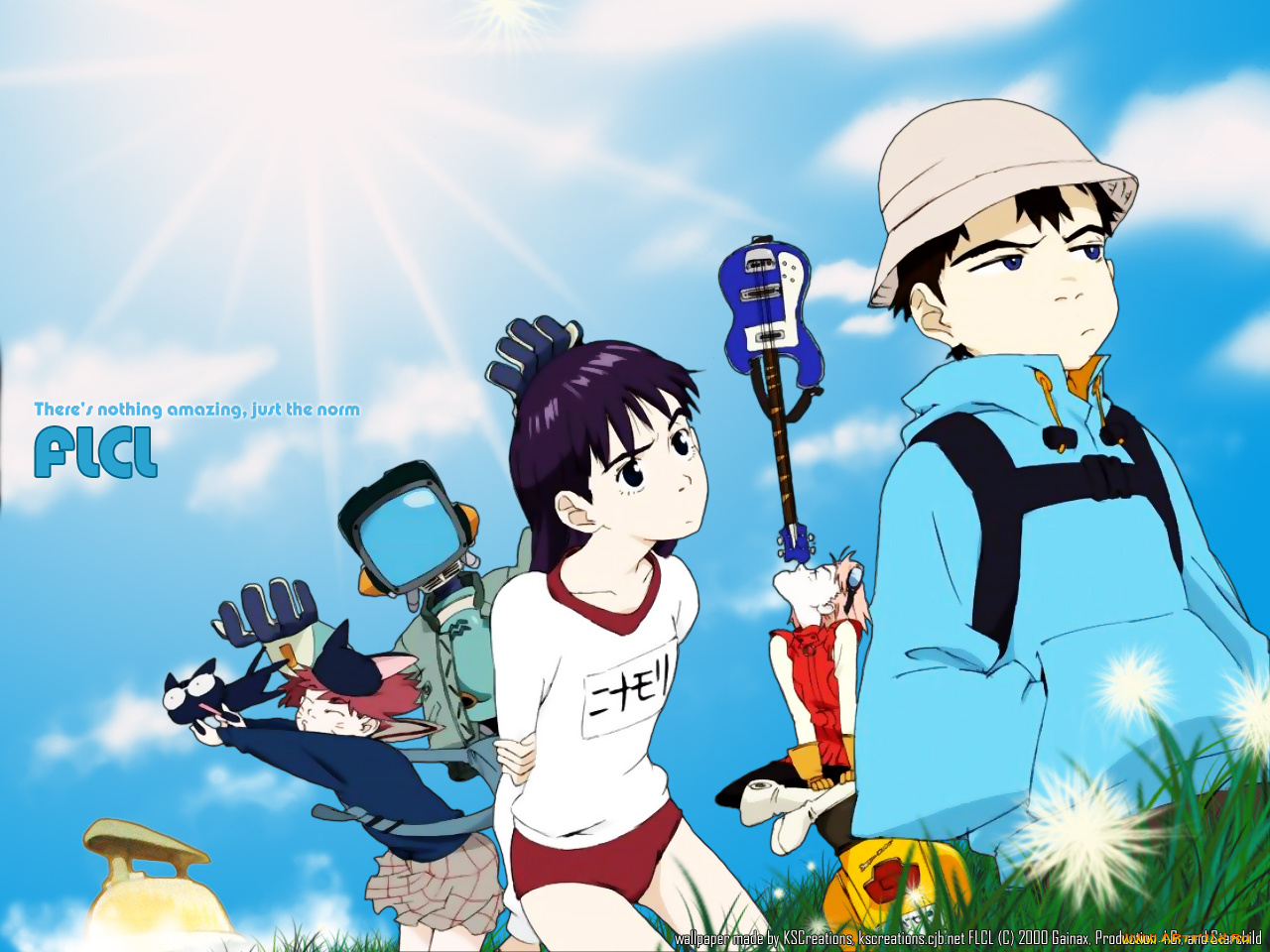 аниме, flcl