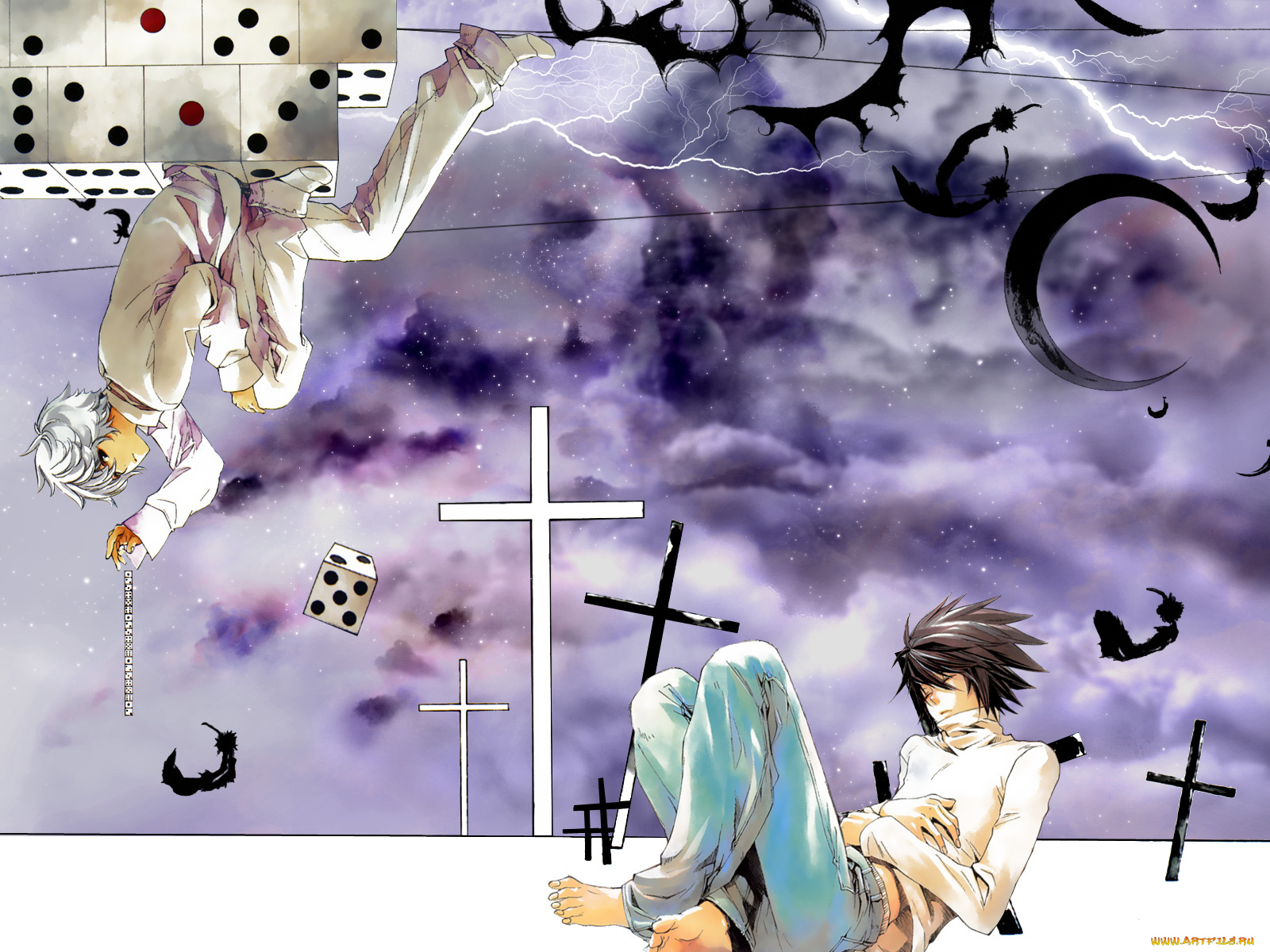 аниме, death, note