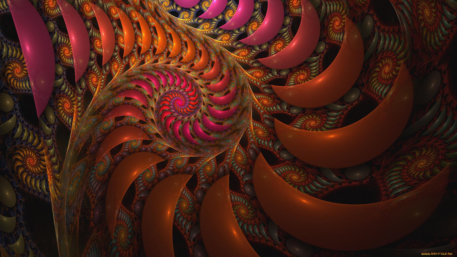 3д, графика, fractal, фракталы, цвета, фрактал, узор, тёмный