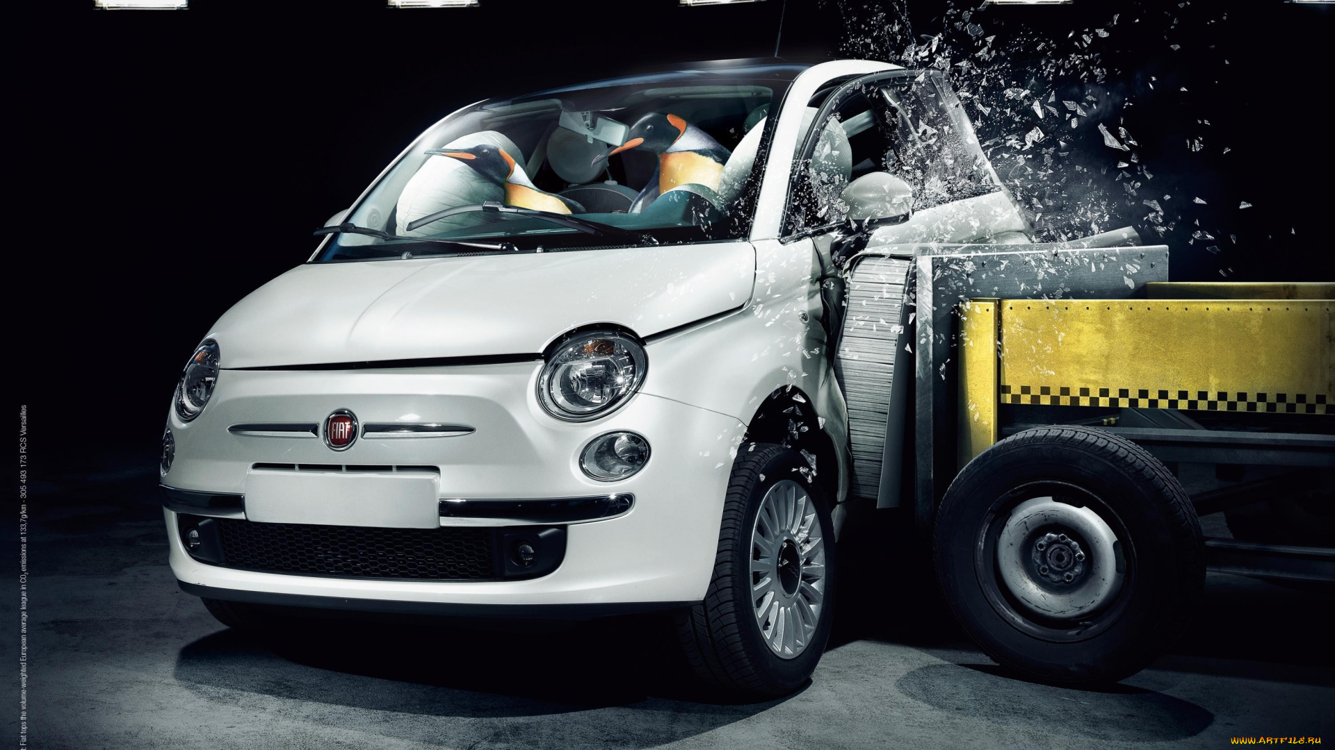 бренды, авто, мото, unknown, автомобиль, пингвины, подушка, безопасности, удар