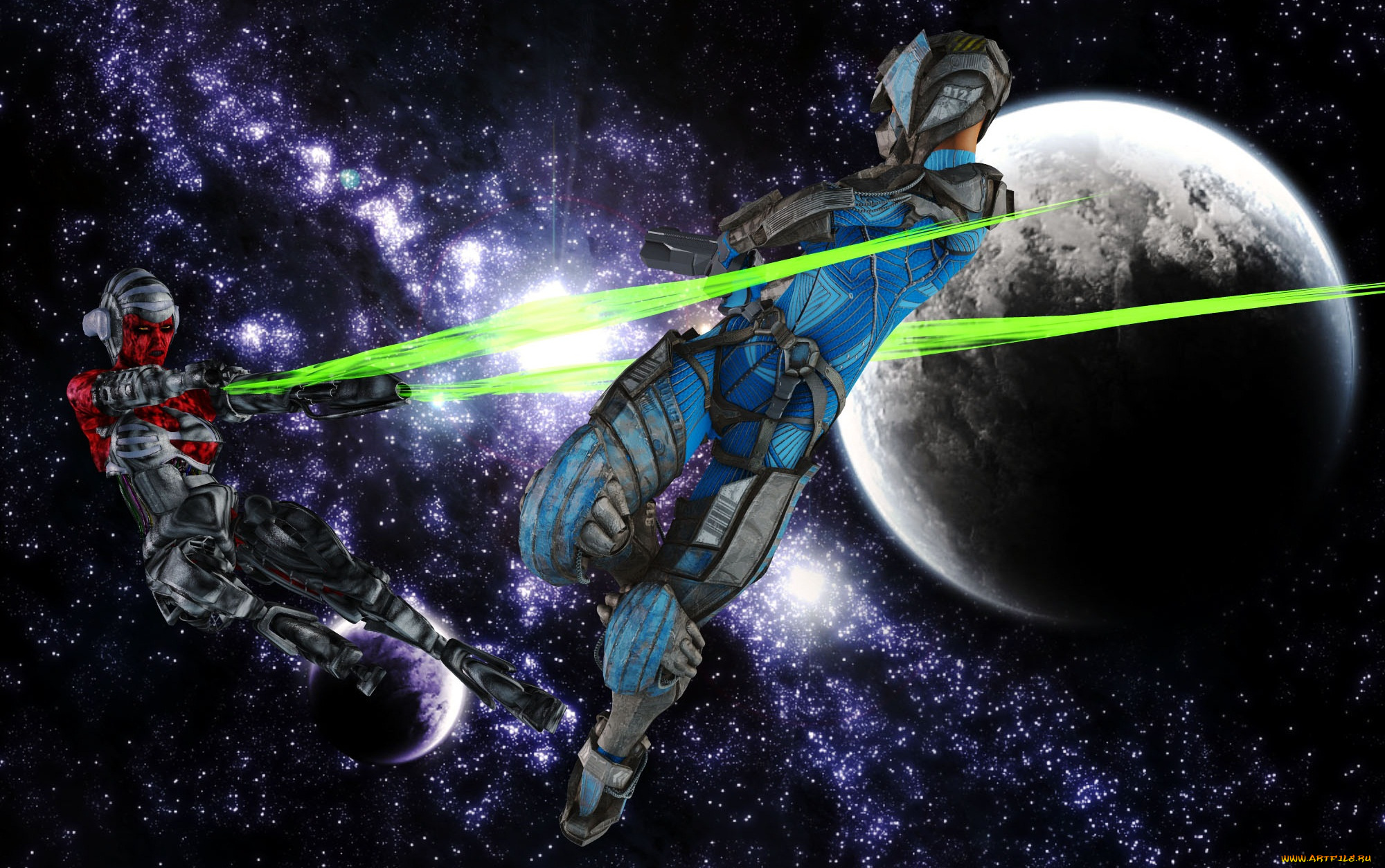 космос, арт, планета