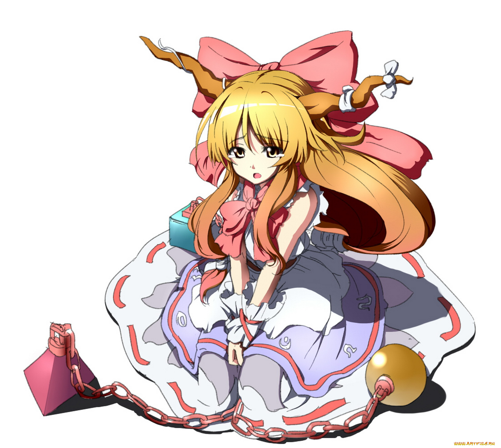 аниме, touhou, суйка, ибуки