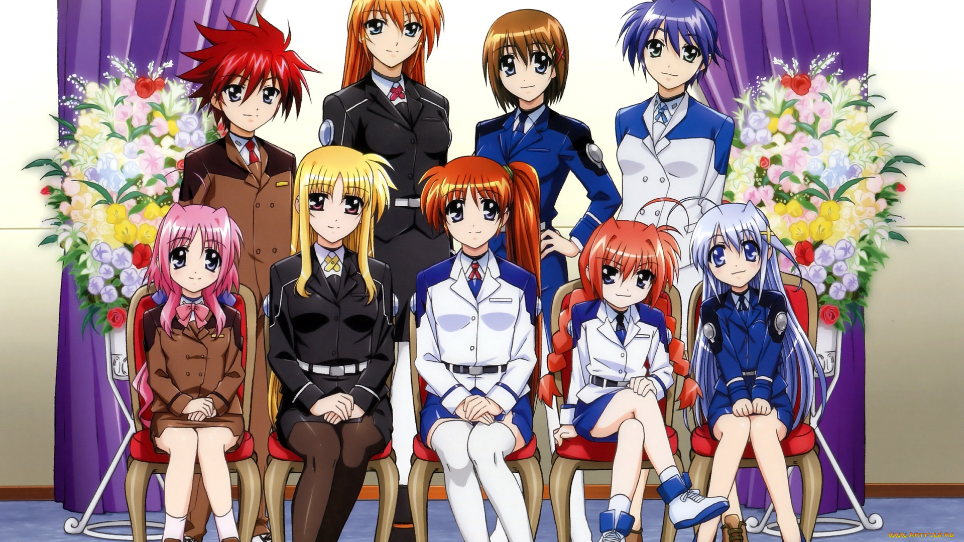 аниме, mahou, shoujo, lyrical, nanoha