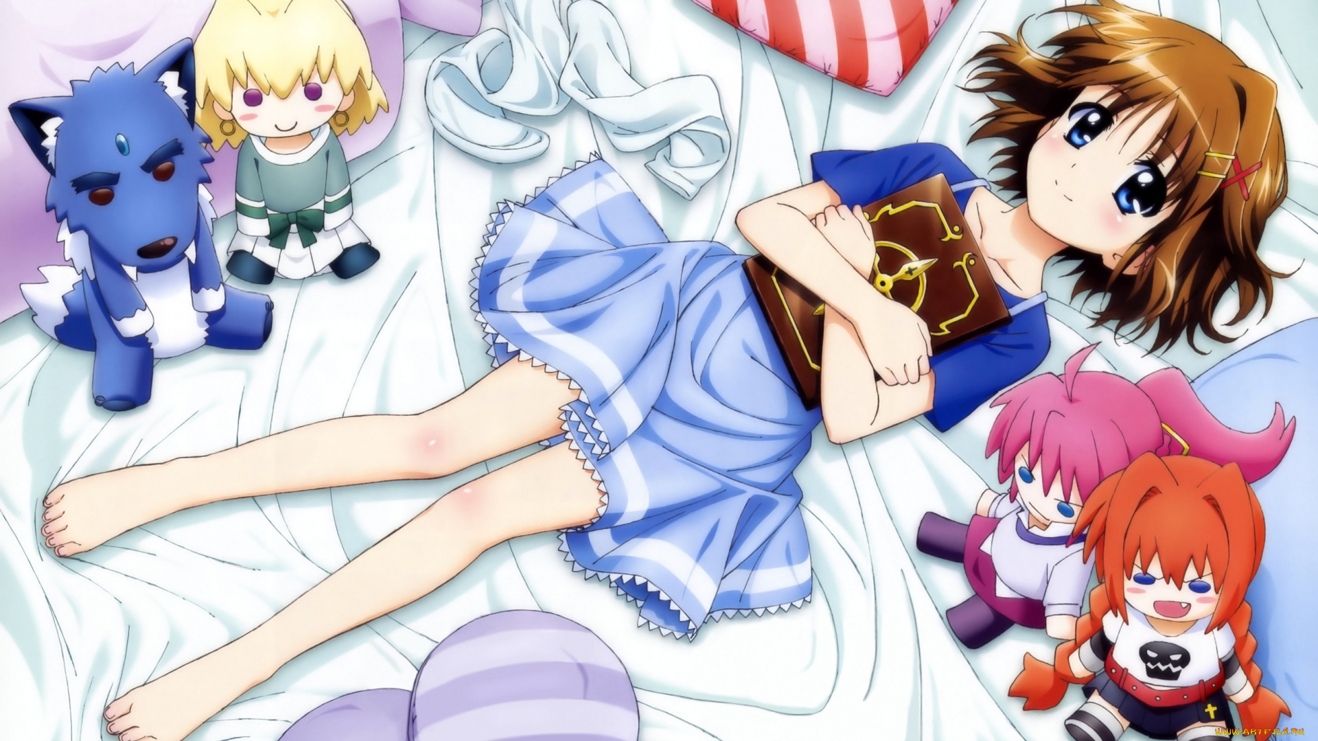 аниме, mahou, shoujo, lyrical, nanoha