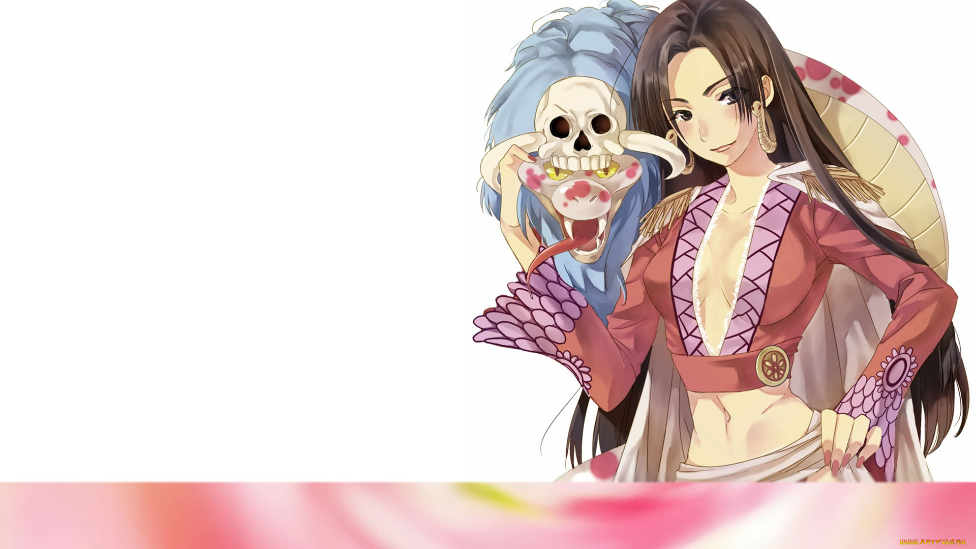 аниме, one, piece, boa, hancock