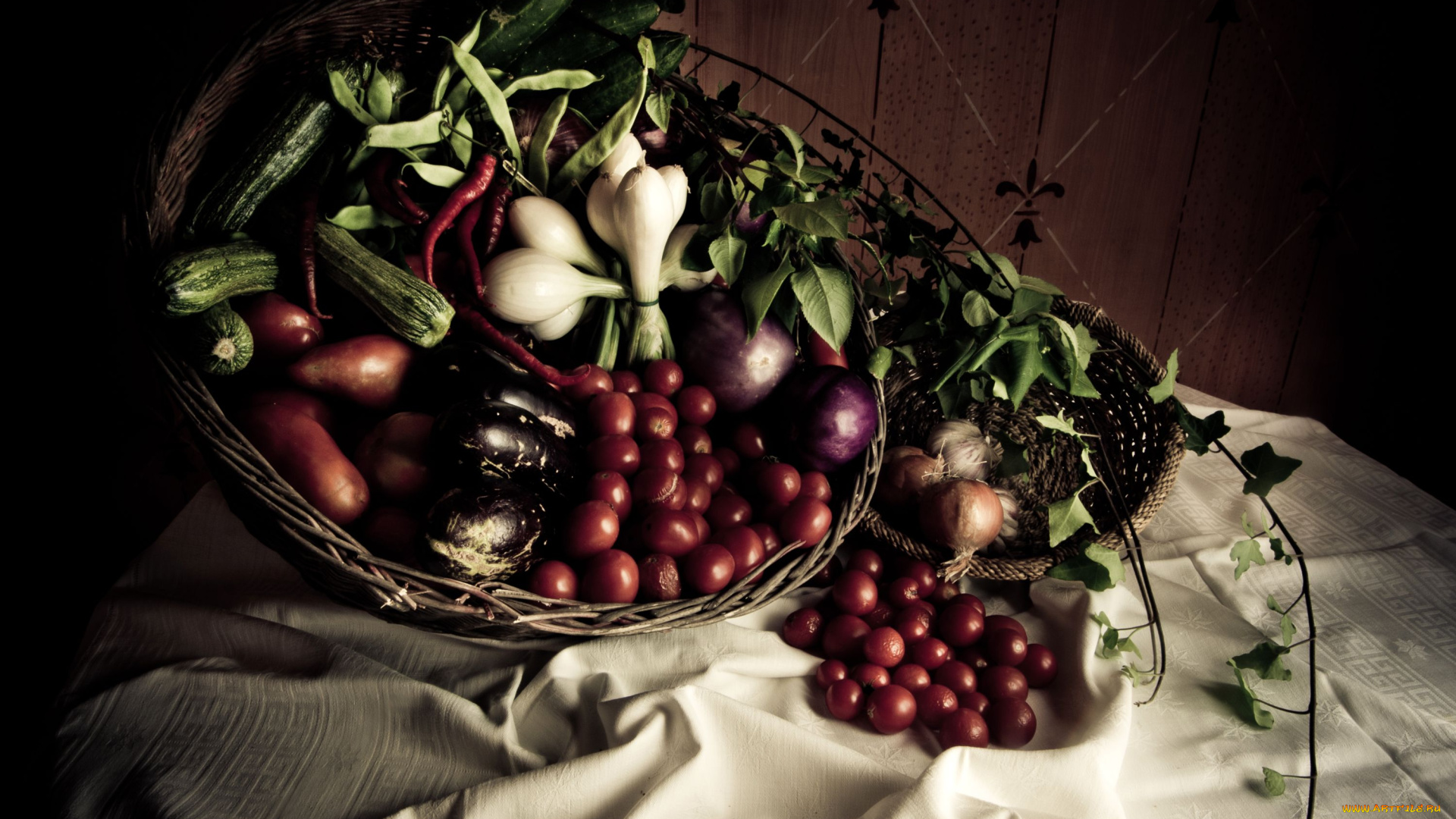 еда, овощи, лук, цукини, фасоль, баклажаны, помидоры