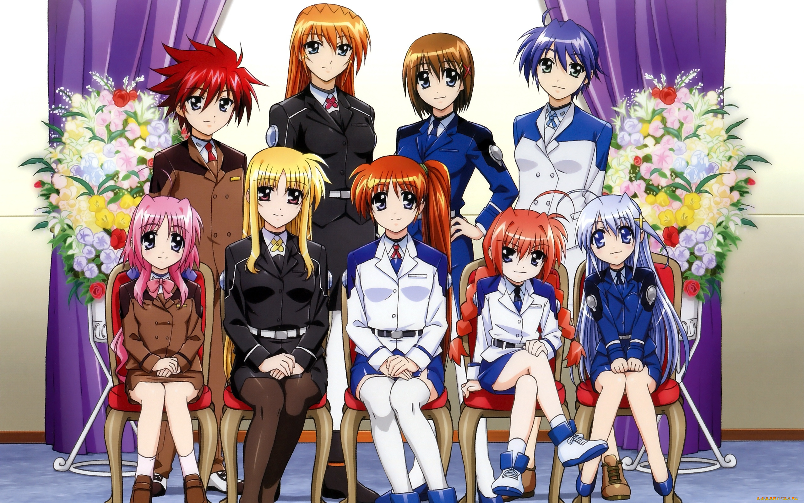 аниме, mahou, shoujo, lyrical, nanoha