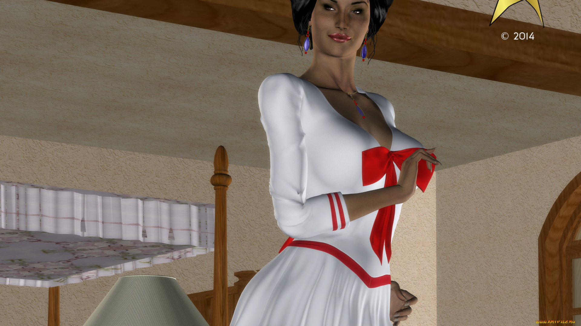 3д, графика, люди, , people, девушка, взгляд