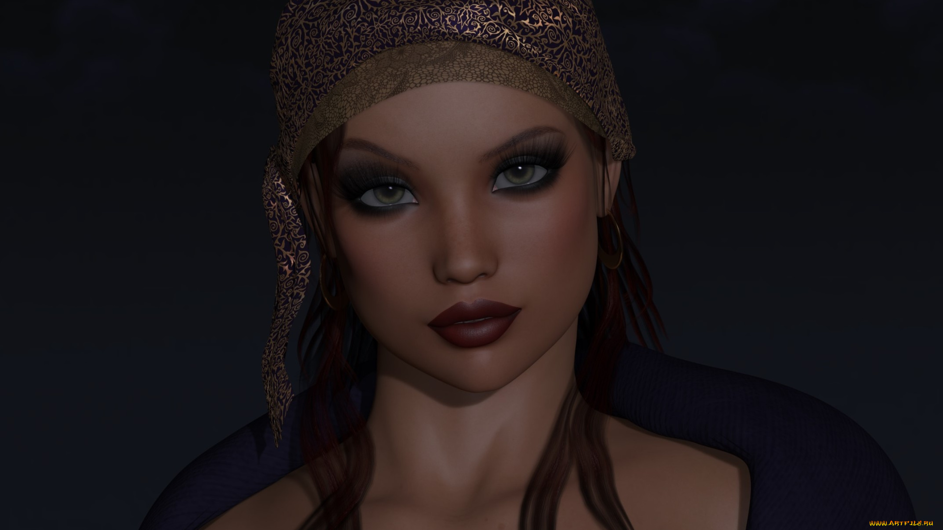 3д, графика, портрет, , portraits, фон, взгляд, девушка