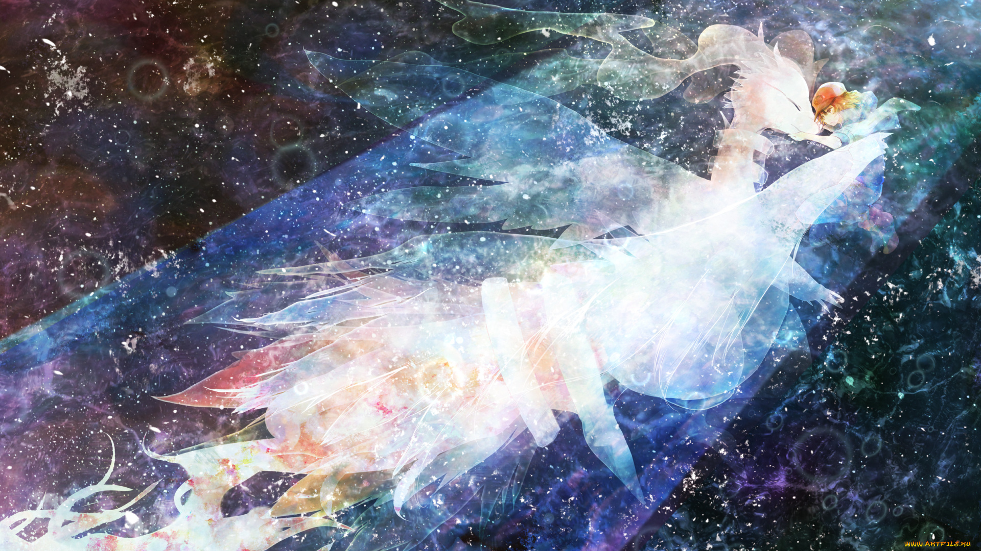 аниме, pokemon, арт, парень, эш, покемон