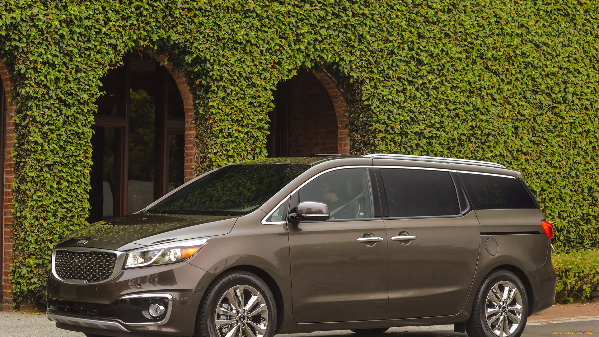 автомобили, kia, 2015г, sedona, sxl, темный