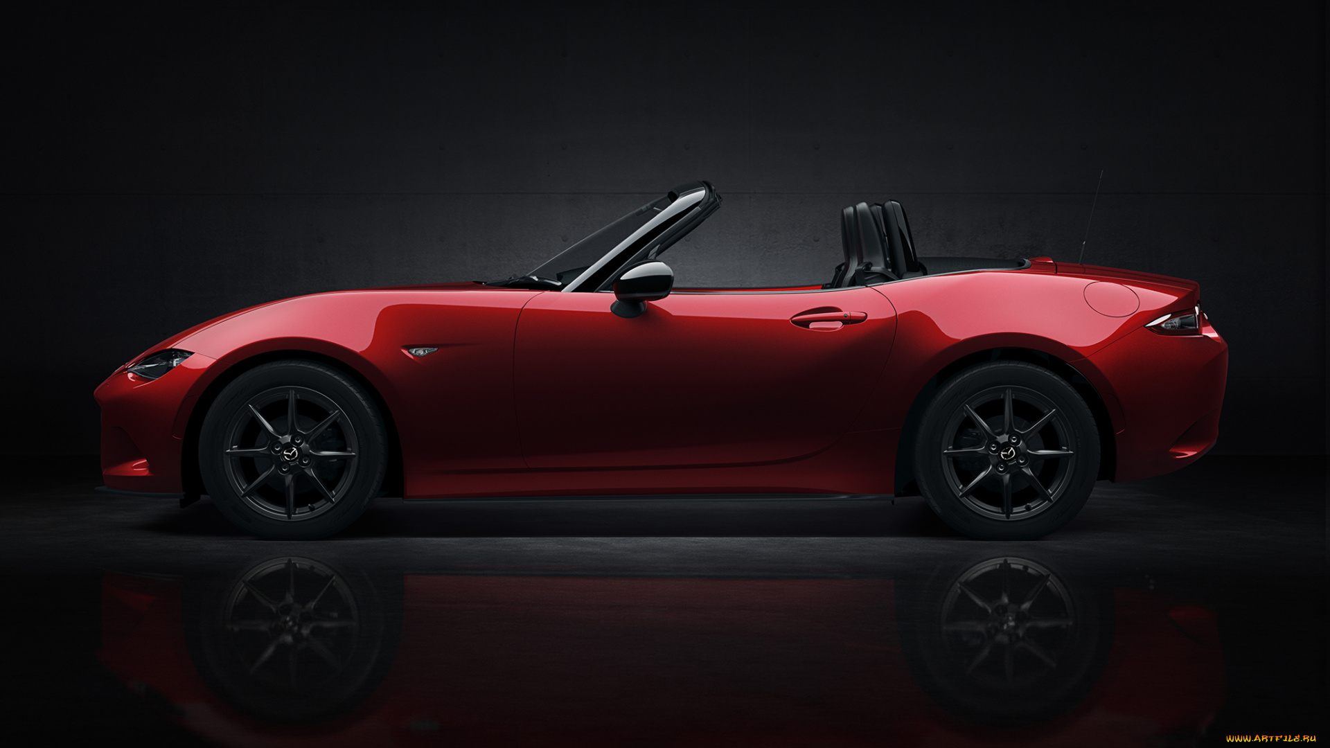 автомобили, mazda, roadster, np, 2014г, красны