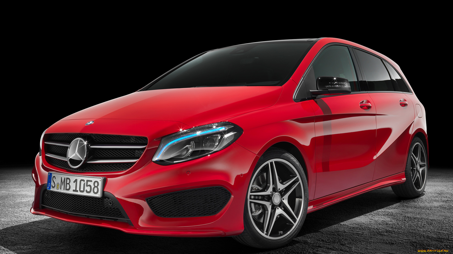 автомобили, mercedes-benz, b, 250, 4matic, amg, line, w246, 2014г, красный