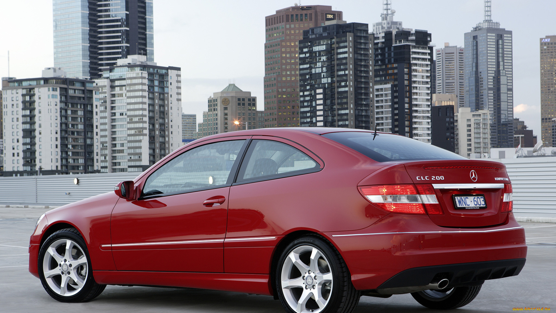 автомобили, mercedes-benz, clc, 200, kompressor, au-spec, красный