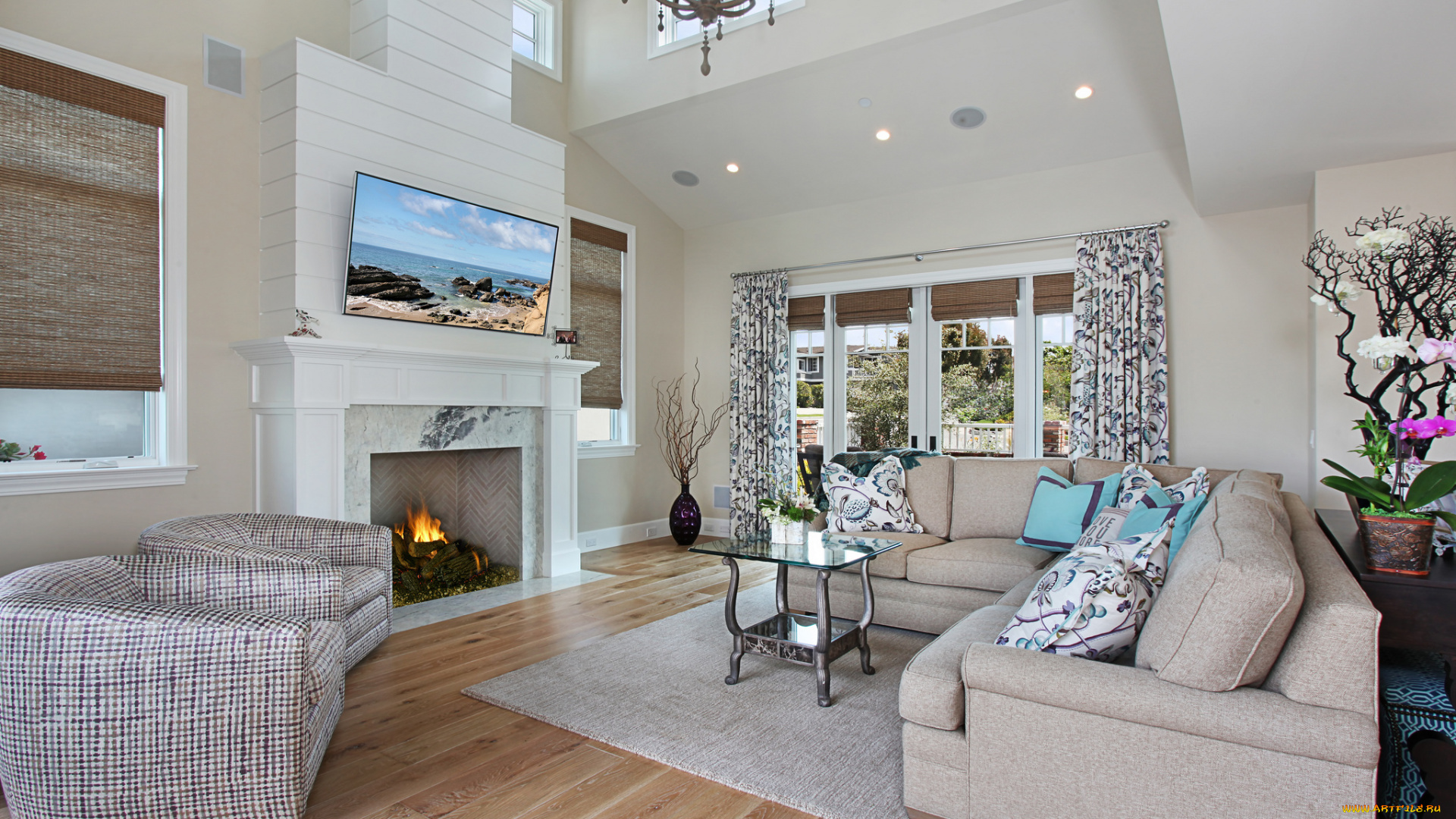 интерьер, гостиная, мебель, стол, стиль, living, room, furniture, table, style