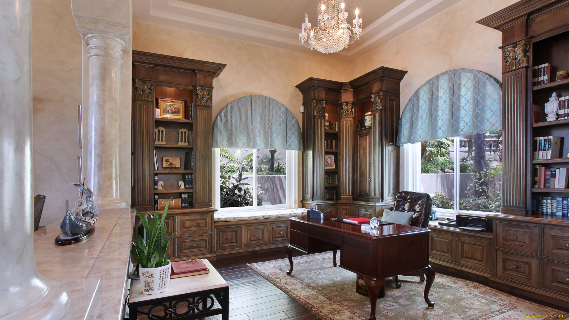интерьер, кабинет, , библиотека, , офис, мебель, стиль, дизайн