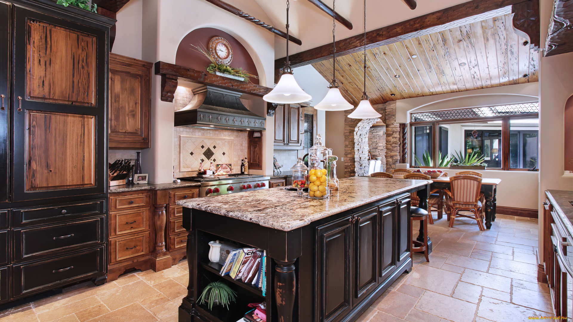 интерьер, кухня, стиль, дизайн, уют