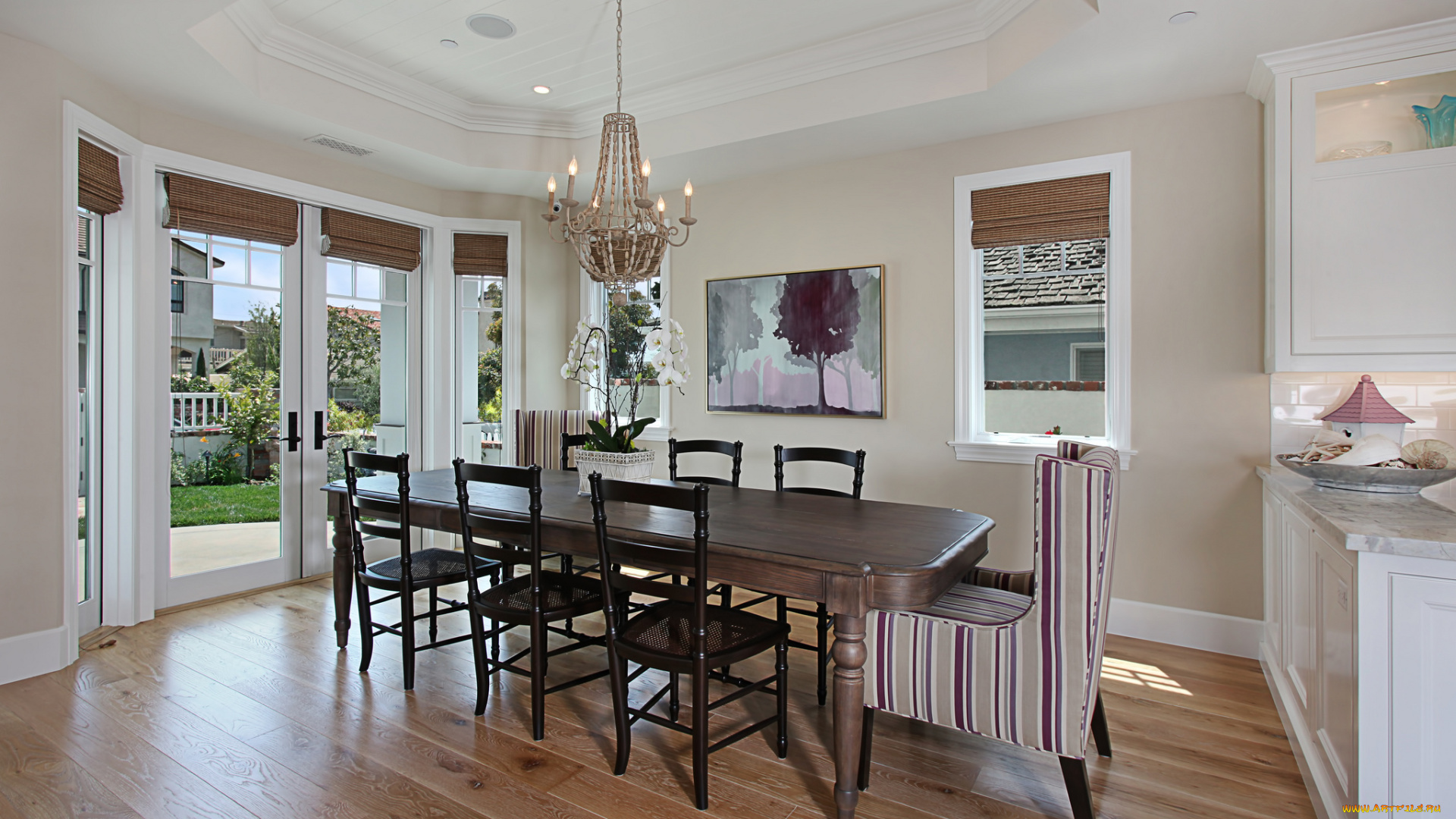 интерьер, столовая, кухня, стиль, дизайн, уют