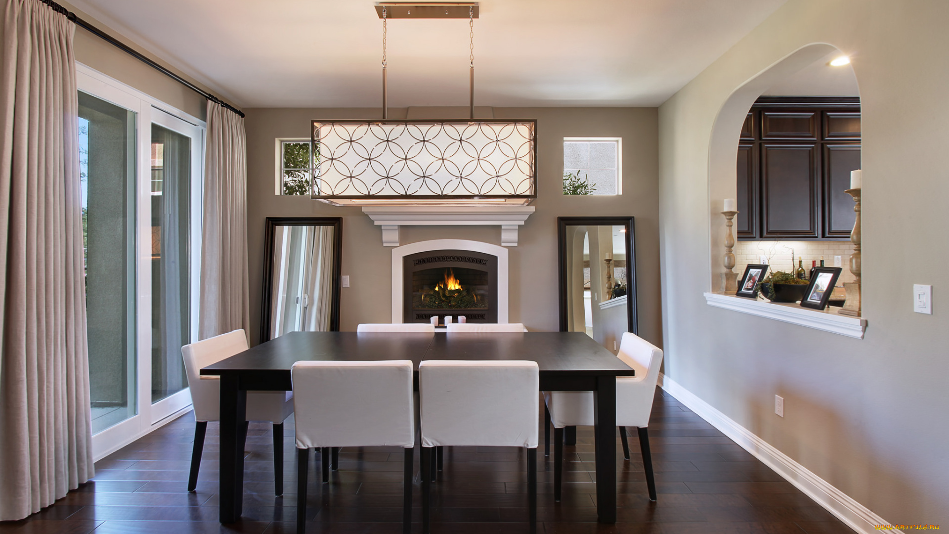 интерьер, столовая, мебель, стиль, дизайн