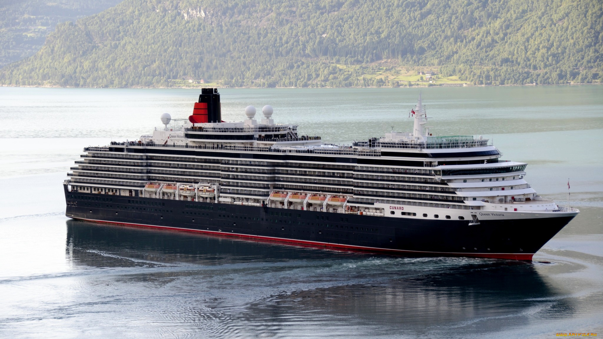 queen, victoria, корабли, лайнеры, лайнер, река, queen, victoria, liner, river