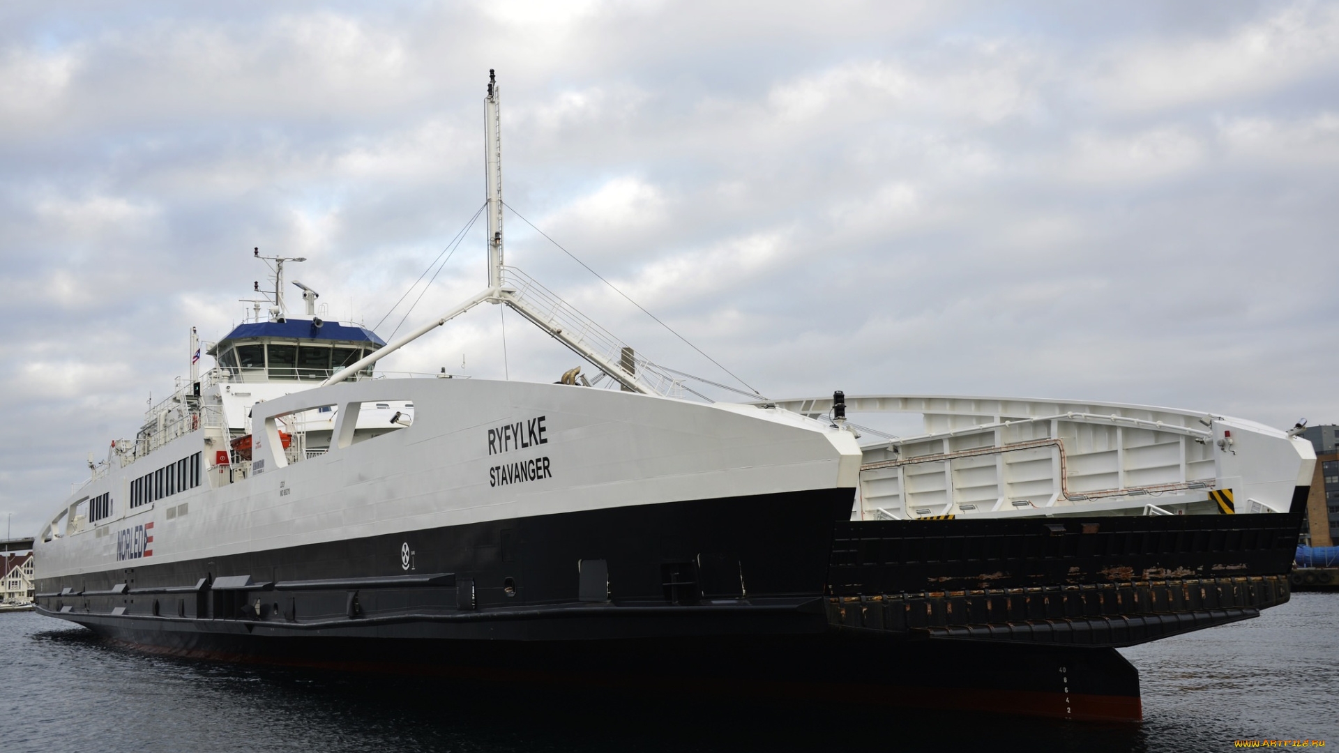 ryfylke, корабли, баржи, перевоз, море, баржа