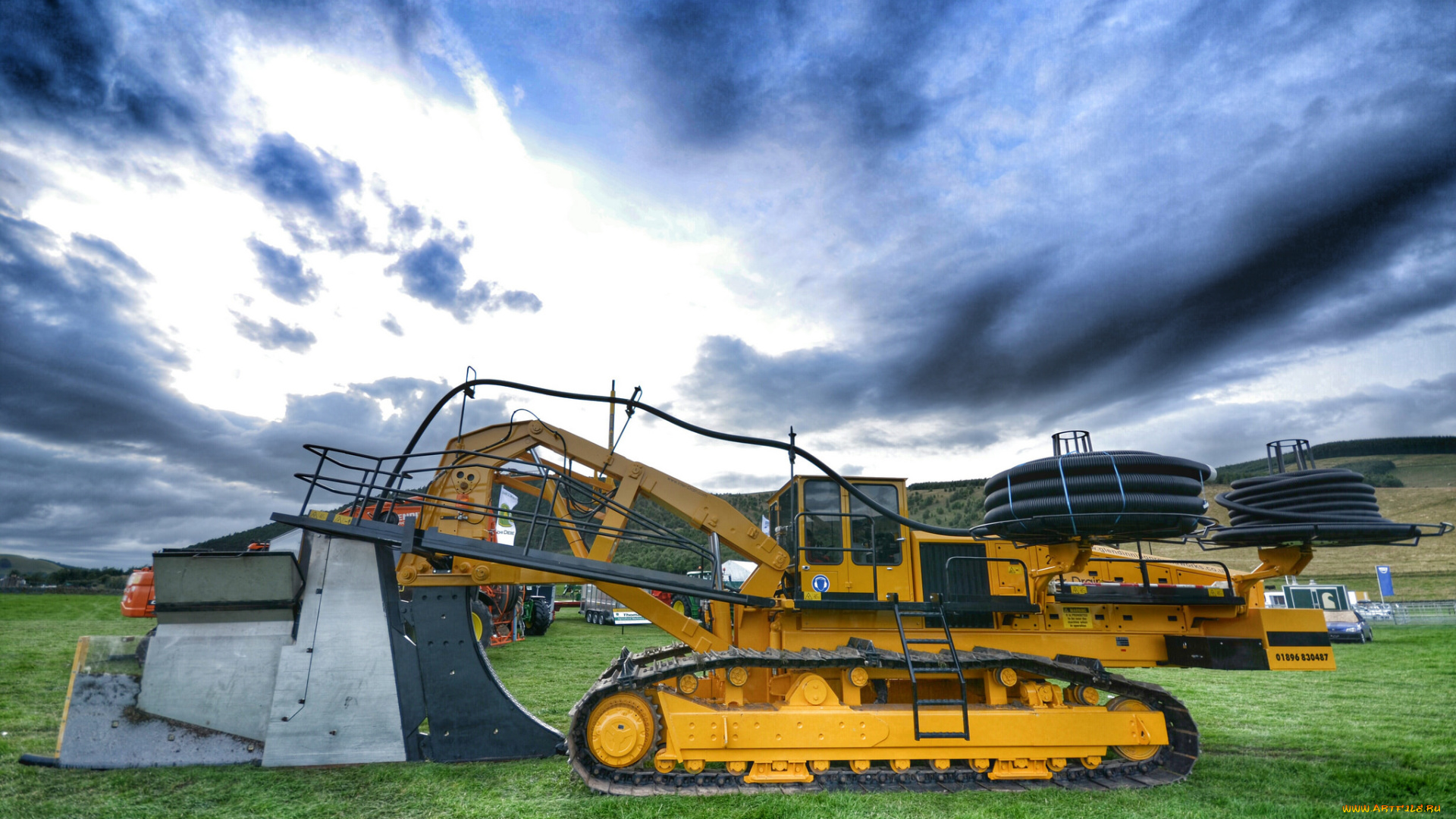 техника, другое, землеройная, машина