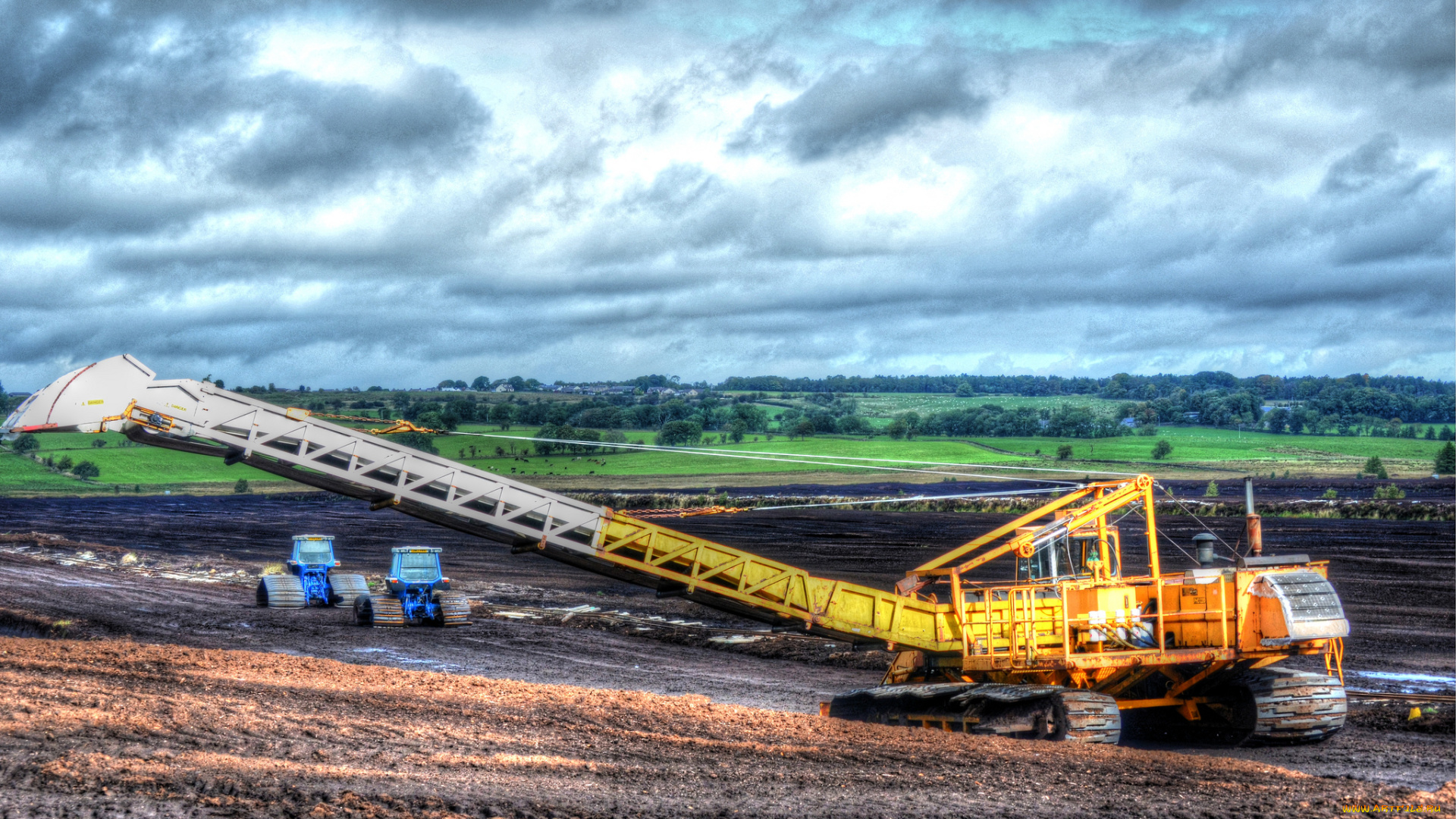 техника, экскаваторы, карьерный, экскаватор