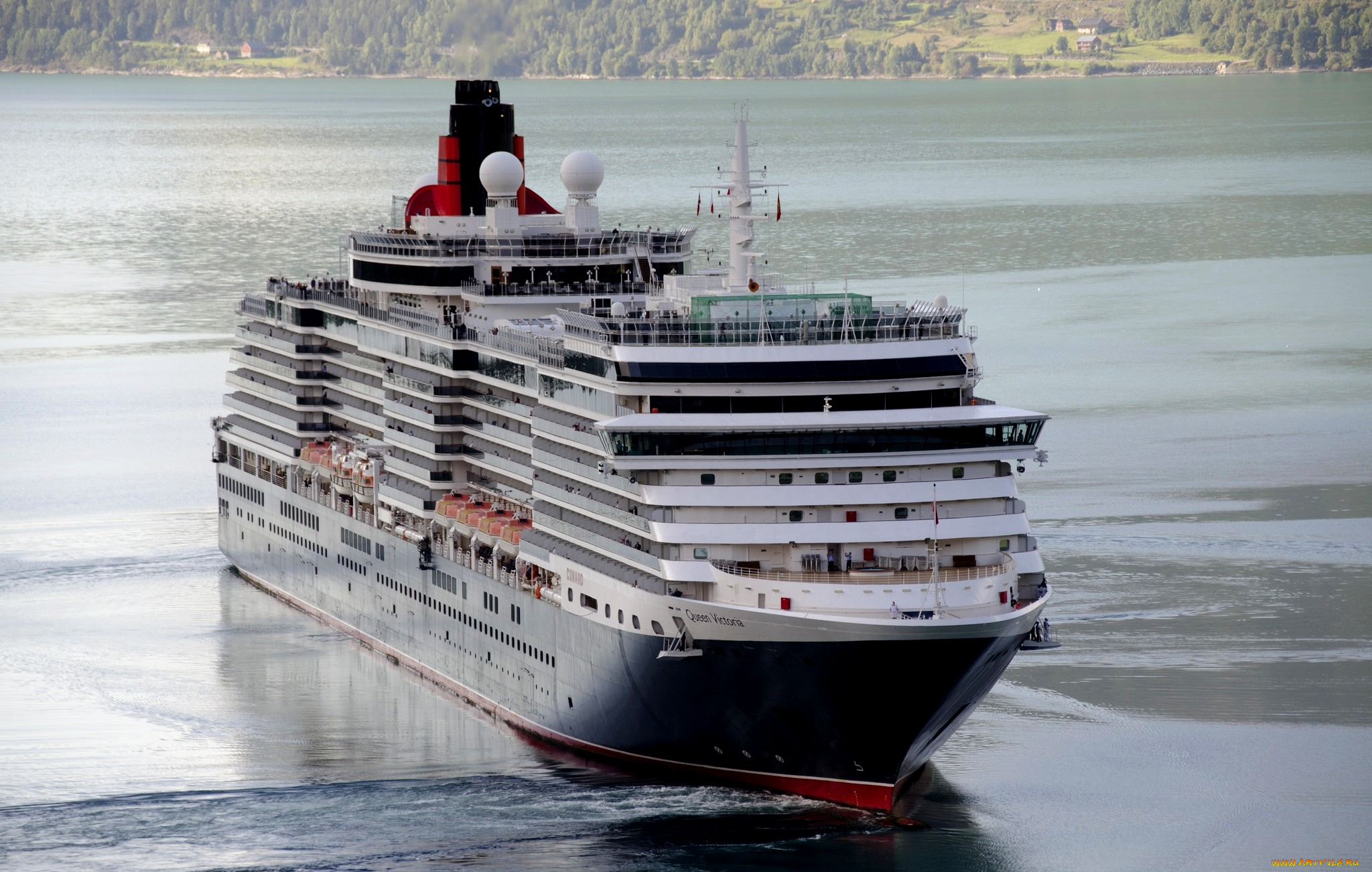 queen, victoria, корабли, лайнеры, лайнер, река, queen, victoria, liner, river