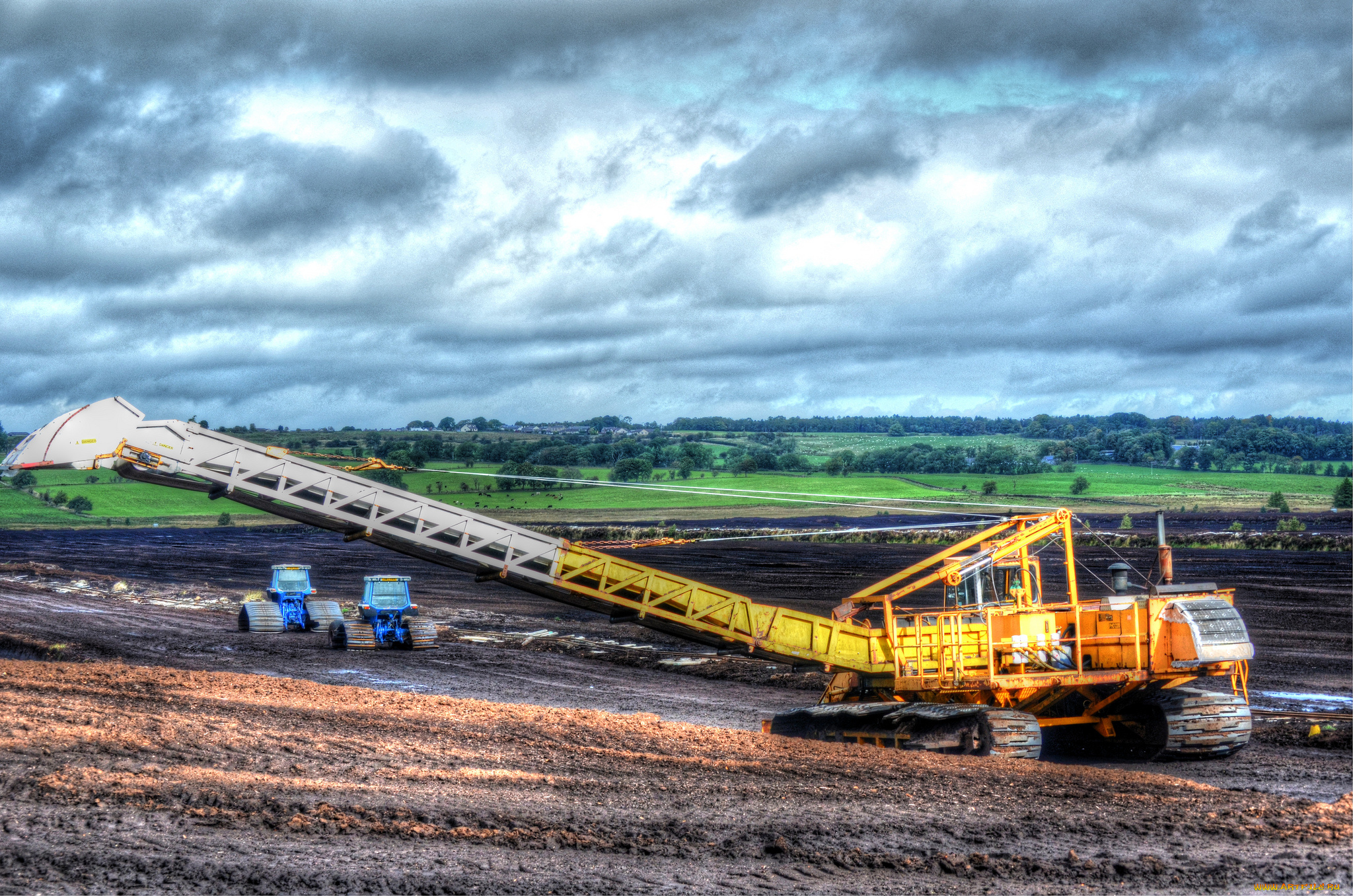 техника, экскаваторы, карьерный, экскаватор