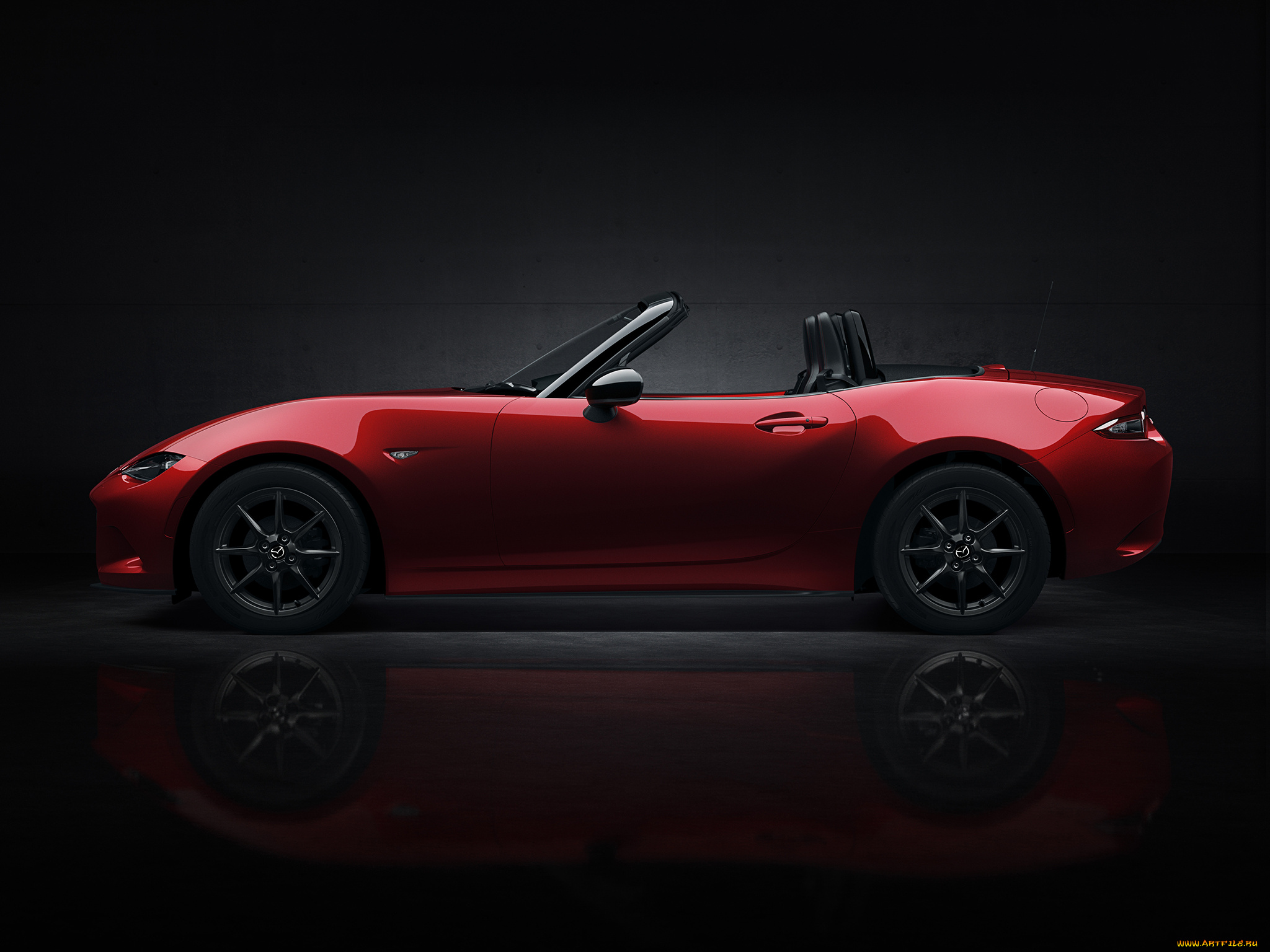 автомобили, mazda, roadster, np, 2014г, красны