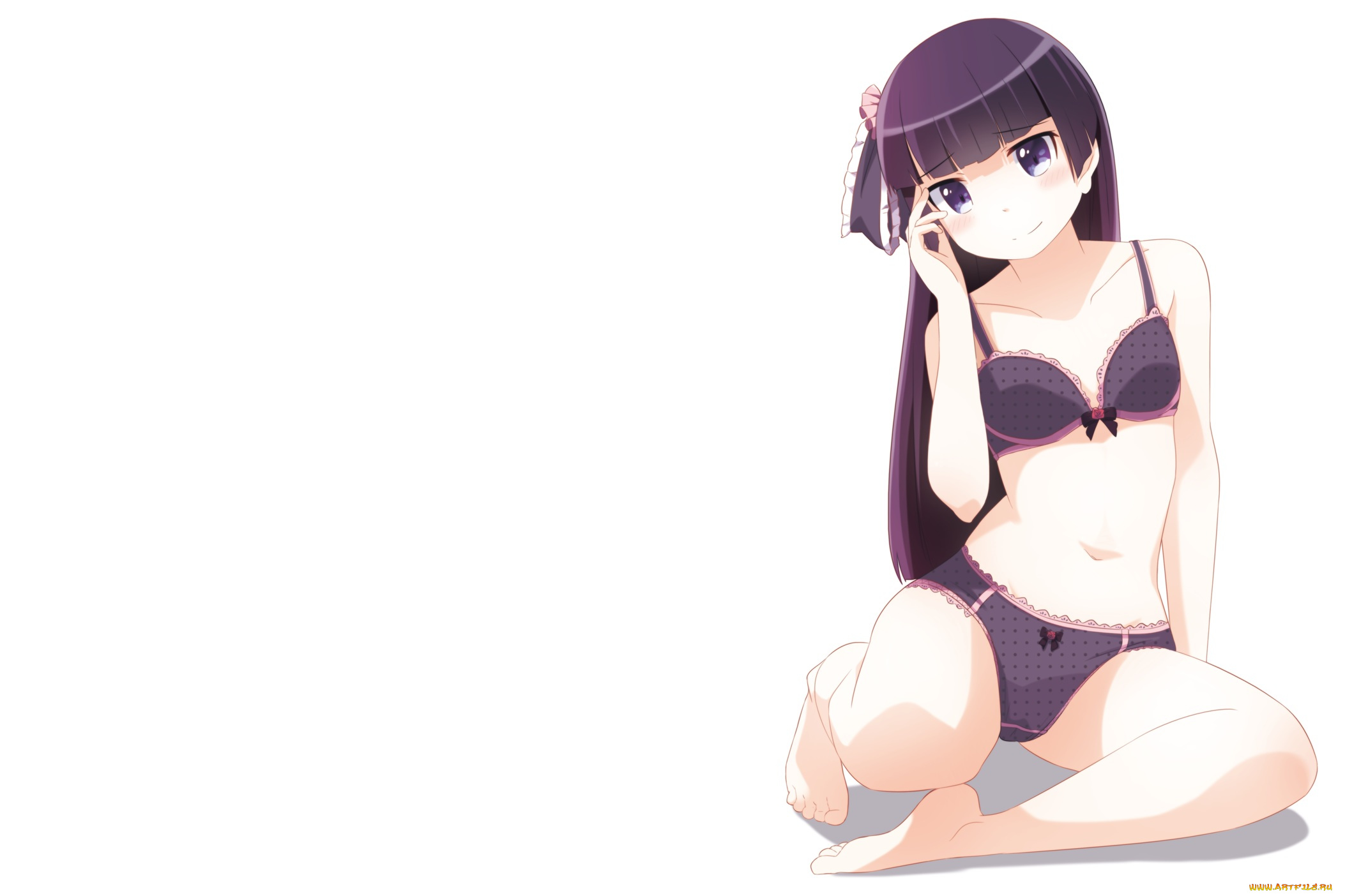 аниме, oreimo, девушка, нижнее, белье, gokou, ruri