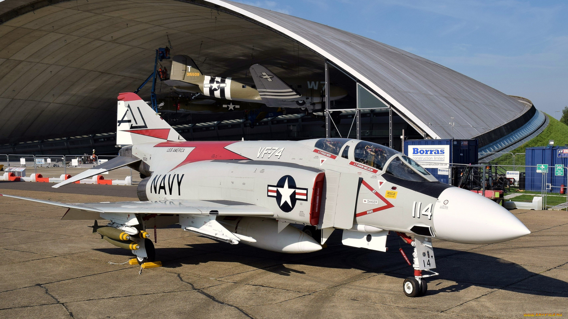 f-4j, , uk, , phantom, авиация, боевые, самолёты, истребитель