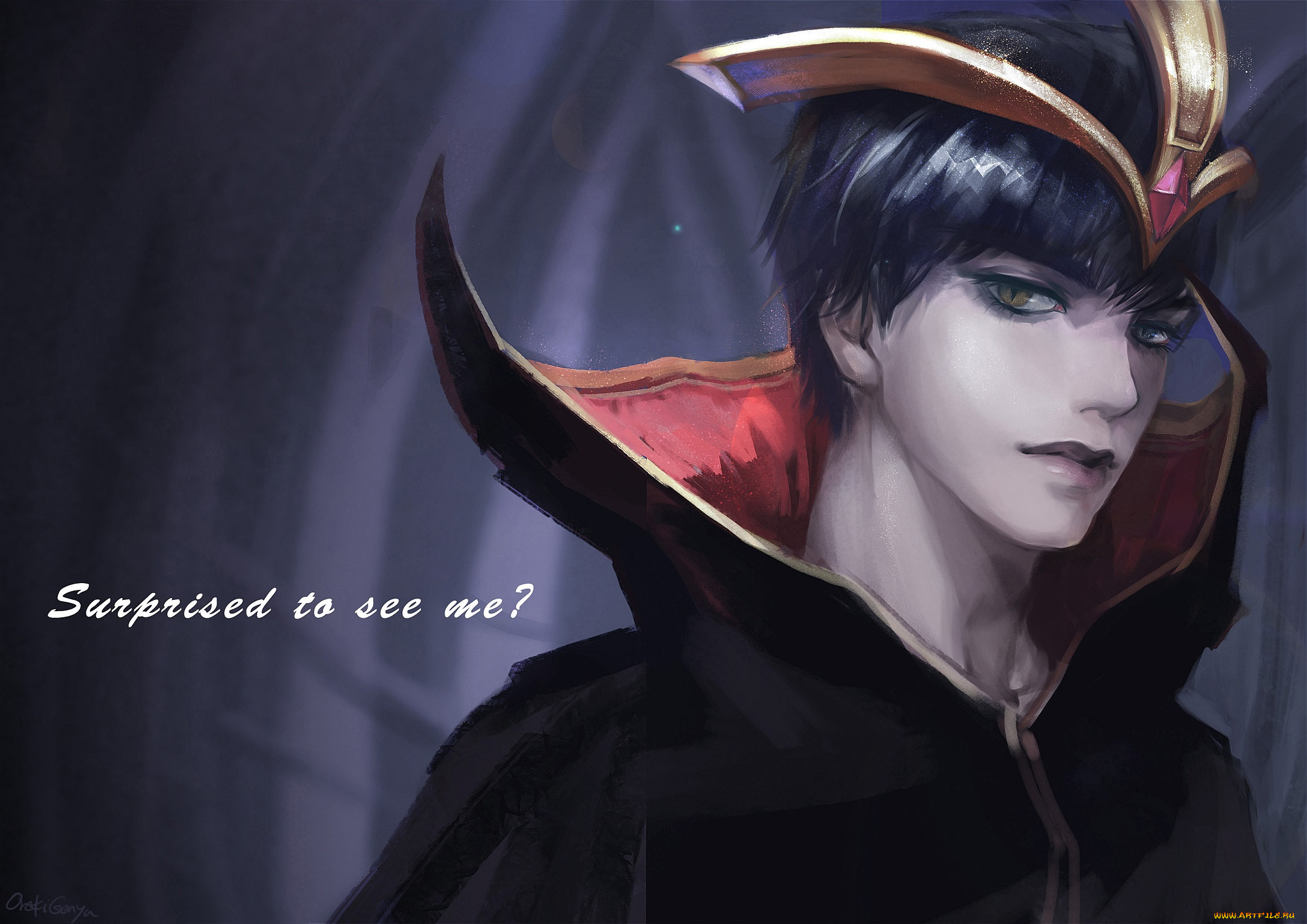 фэнтези, люди, арт, взгляд, парень