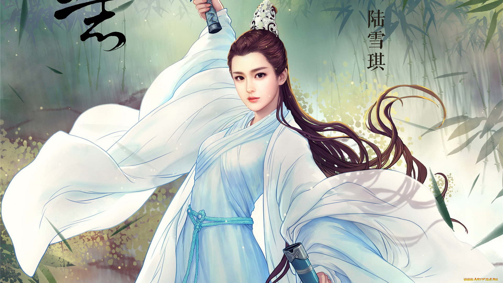 legend, of, chusen, видео, игры, фон, взгляд, девушка