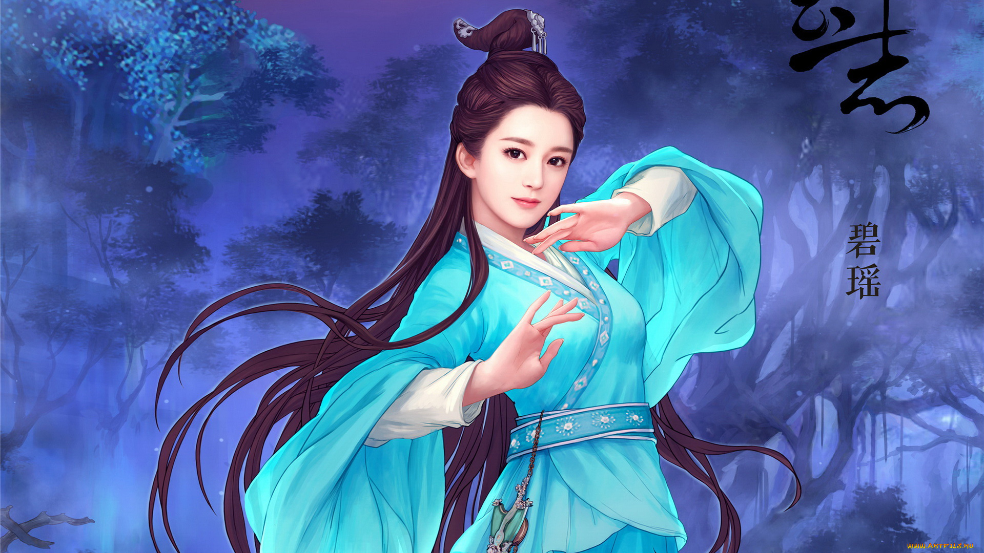 legend, of, chusen, видео, игры, взгляд, девушка, фон