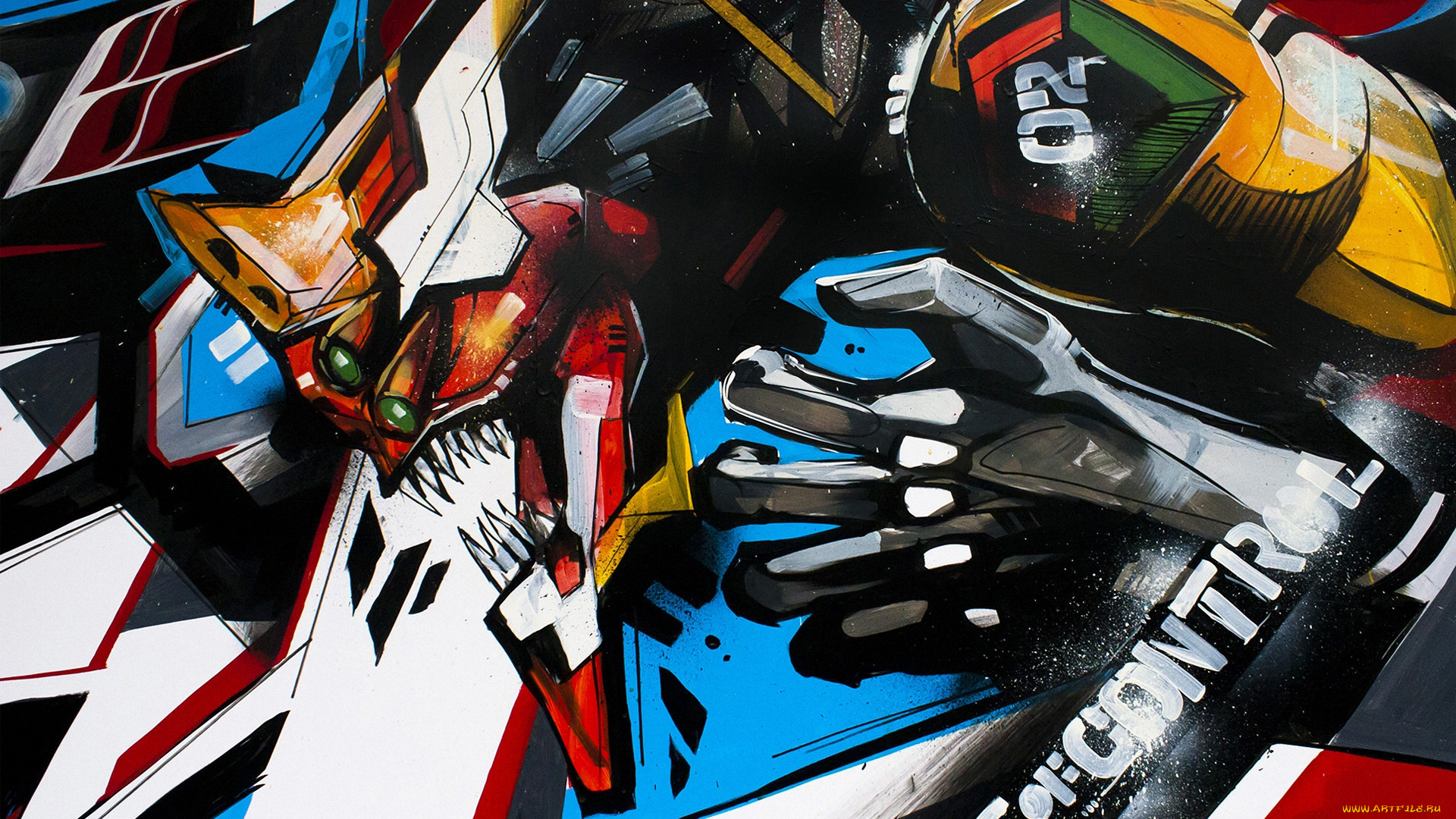 аниме, evangelion, робот, eva, меха