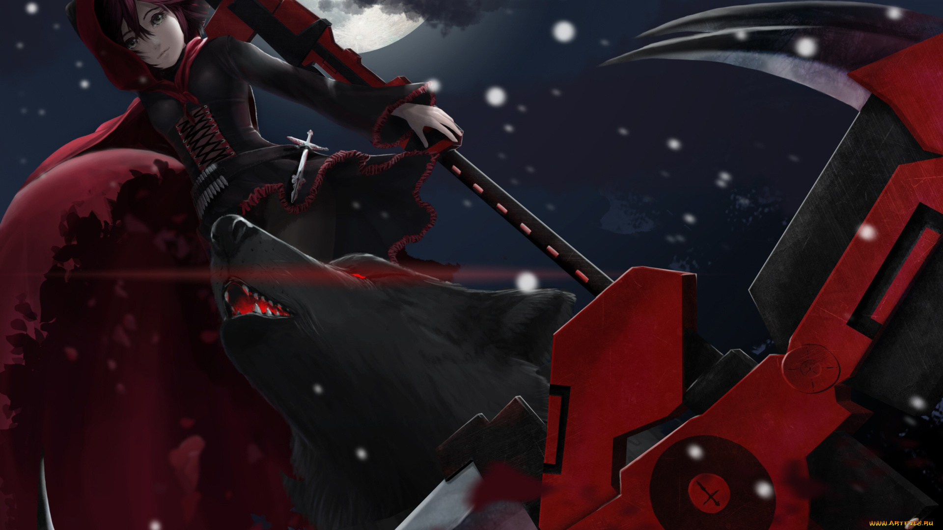 аниме, rwby, девушка