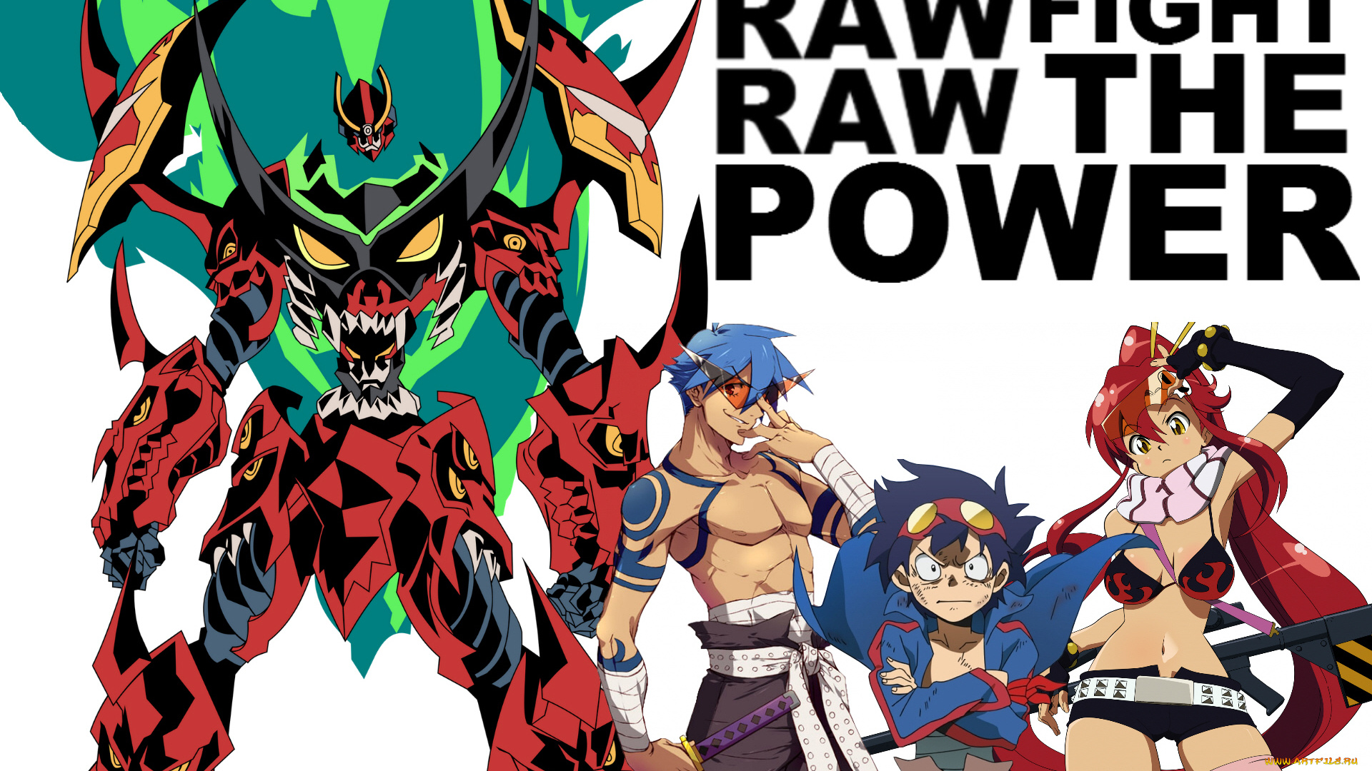 аниме, tengen, toppa, gurren-lagann, гуррен-лаган